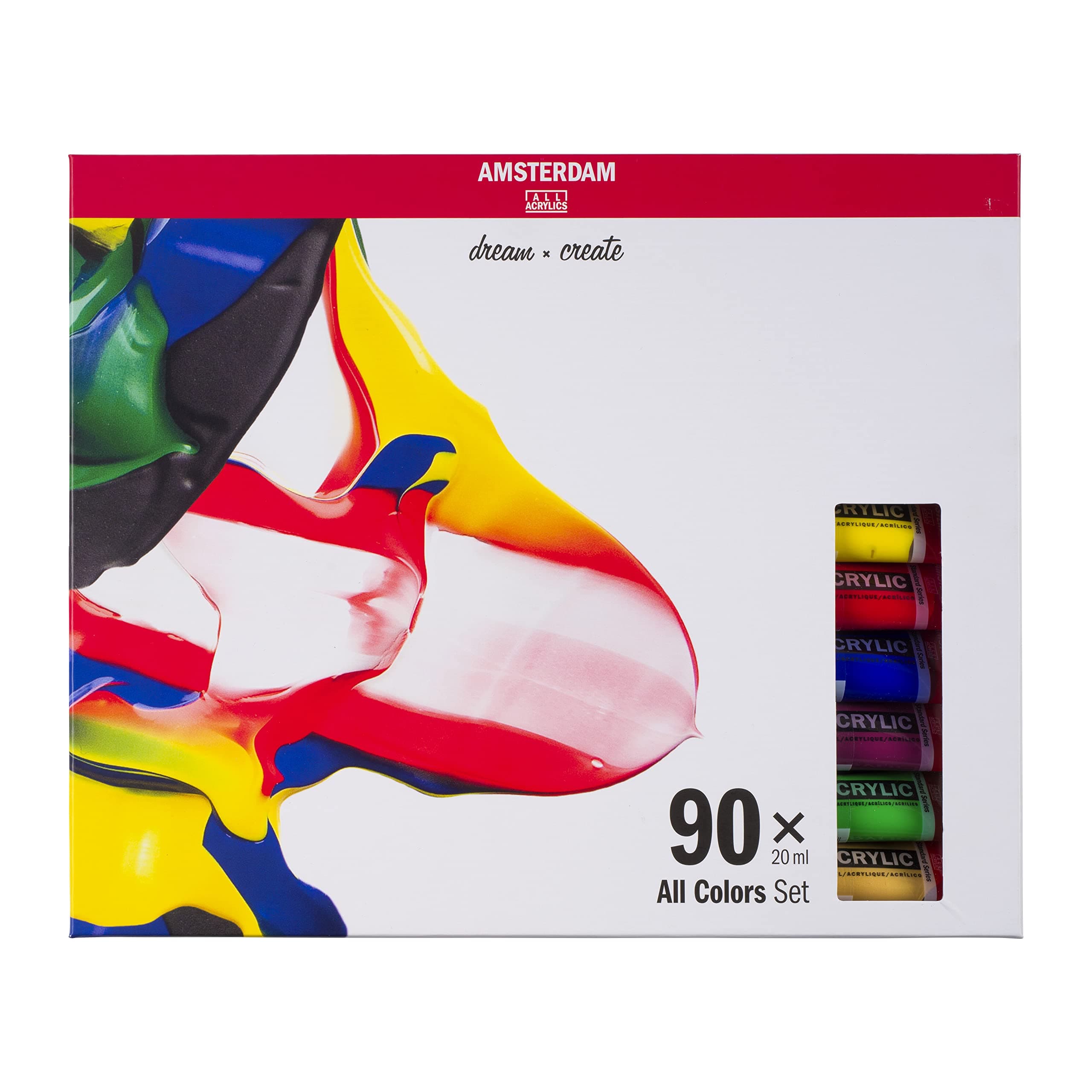 Royal TALENS AMSTERDAM Standard Acrylic Color, Set 90X20ML