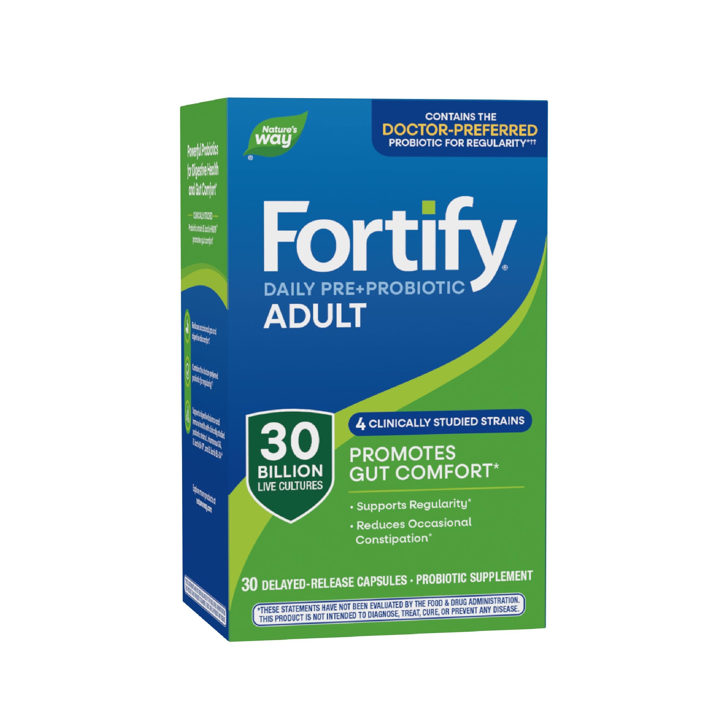 Primadophilus Fortify Daily Probiotic 30 Billion Capsules, 30 Count