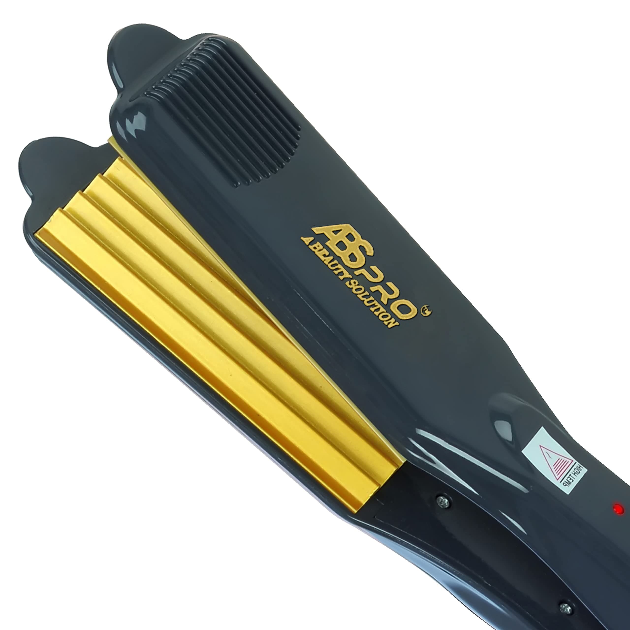 Professional Feel ABS Professional Hair Crimper With 4 X Protection Coating Gold Women's Crimping Styler Machine, Curler crimper for Hair Saloon 4 X Protectio