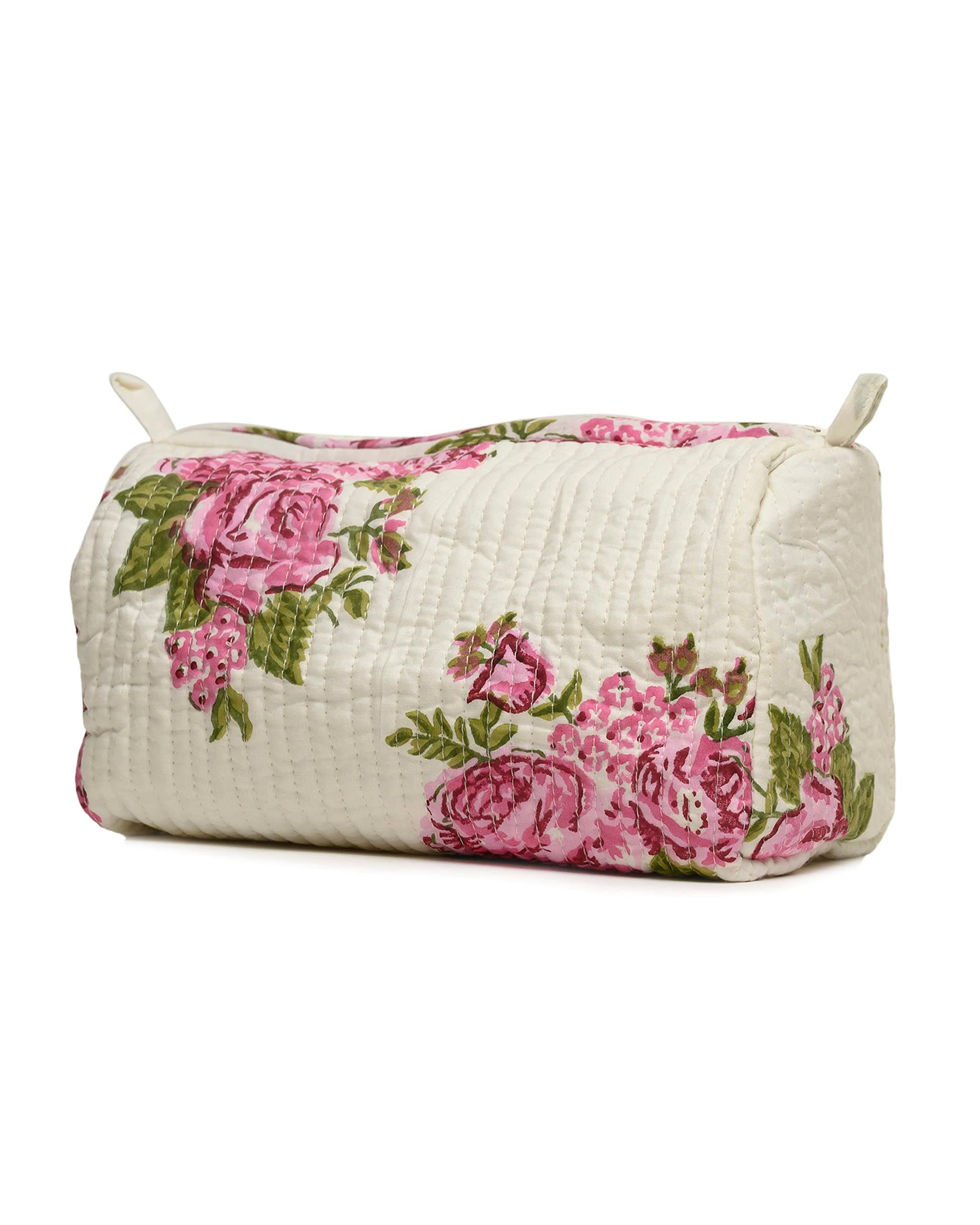 BLOCK N STYLE Light Weight Durable Toiletry Travel Bag Makeup Shaving Kit | Travel Toiletry Bag for Men & Women | Cream, 23.5 * 11.5 * 17.5 cm