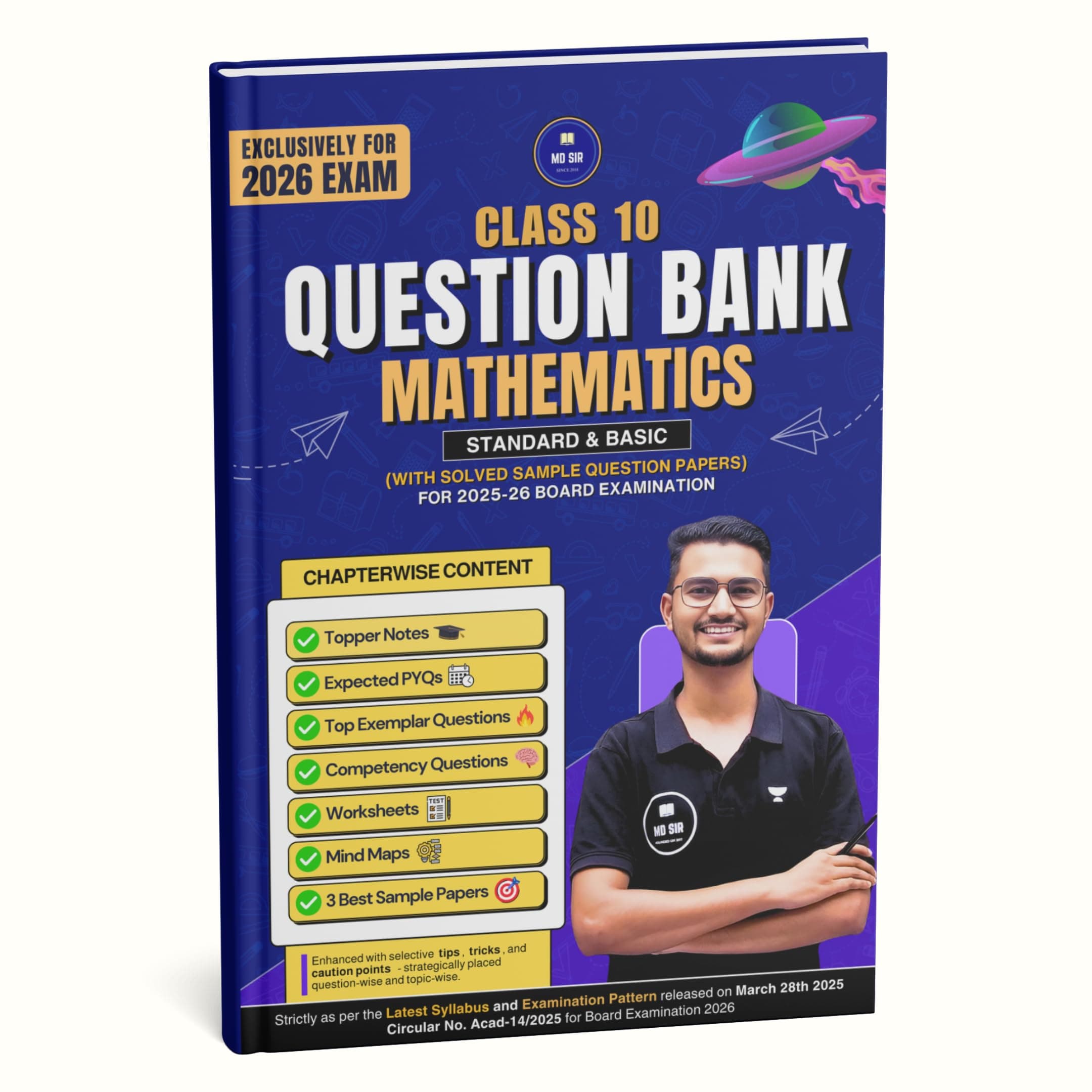 MD Sir Class 10 Mathematics Question Bank 2026-27 with Sample Papers