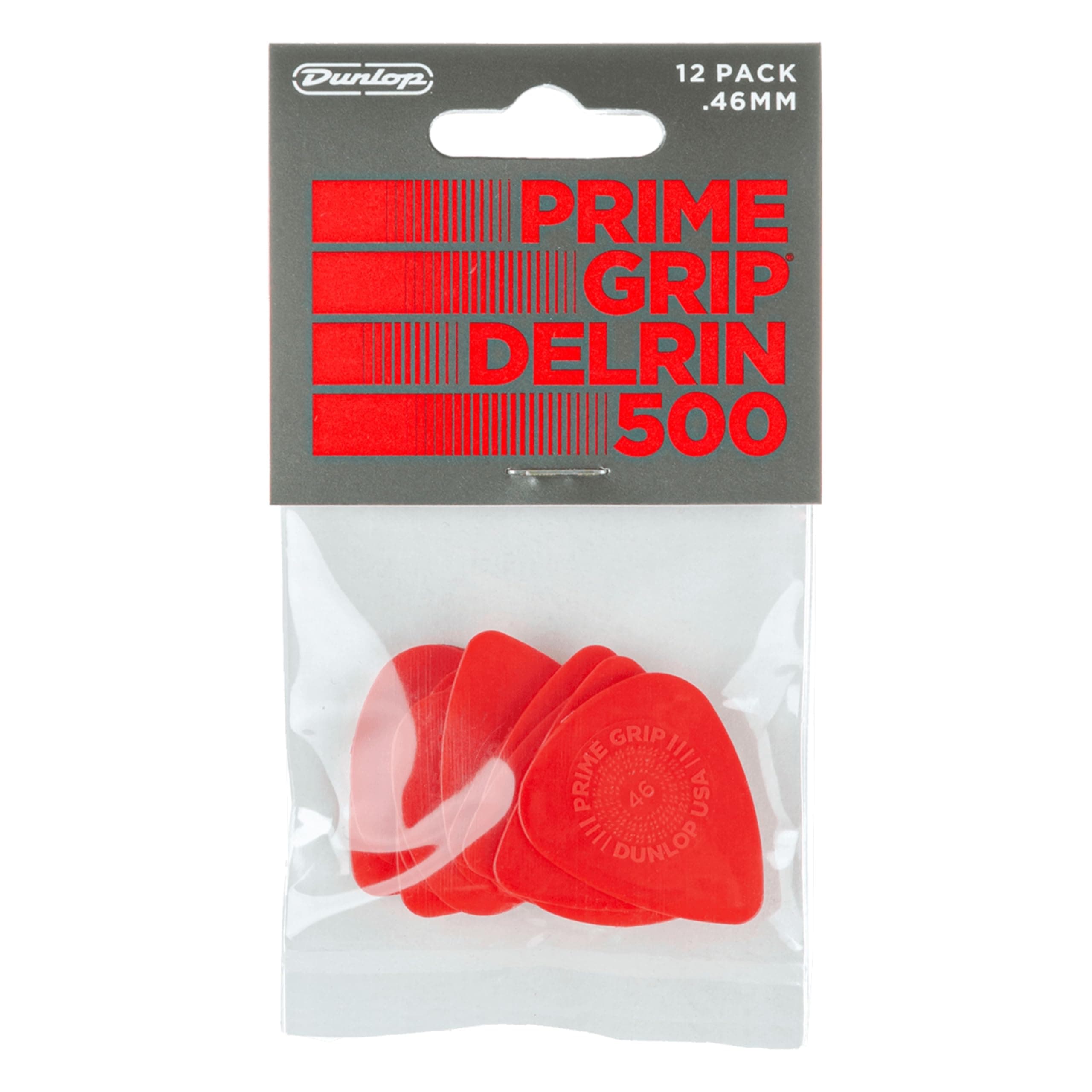 Dunlop Guitar Pick Prime Grip Delrin 500 .46mm (12 PK) 450P046