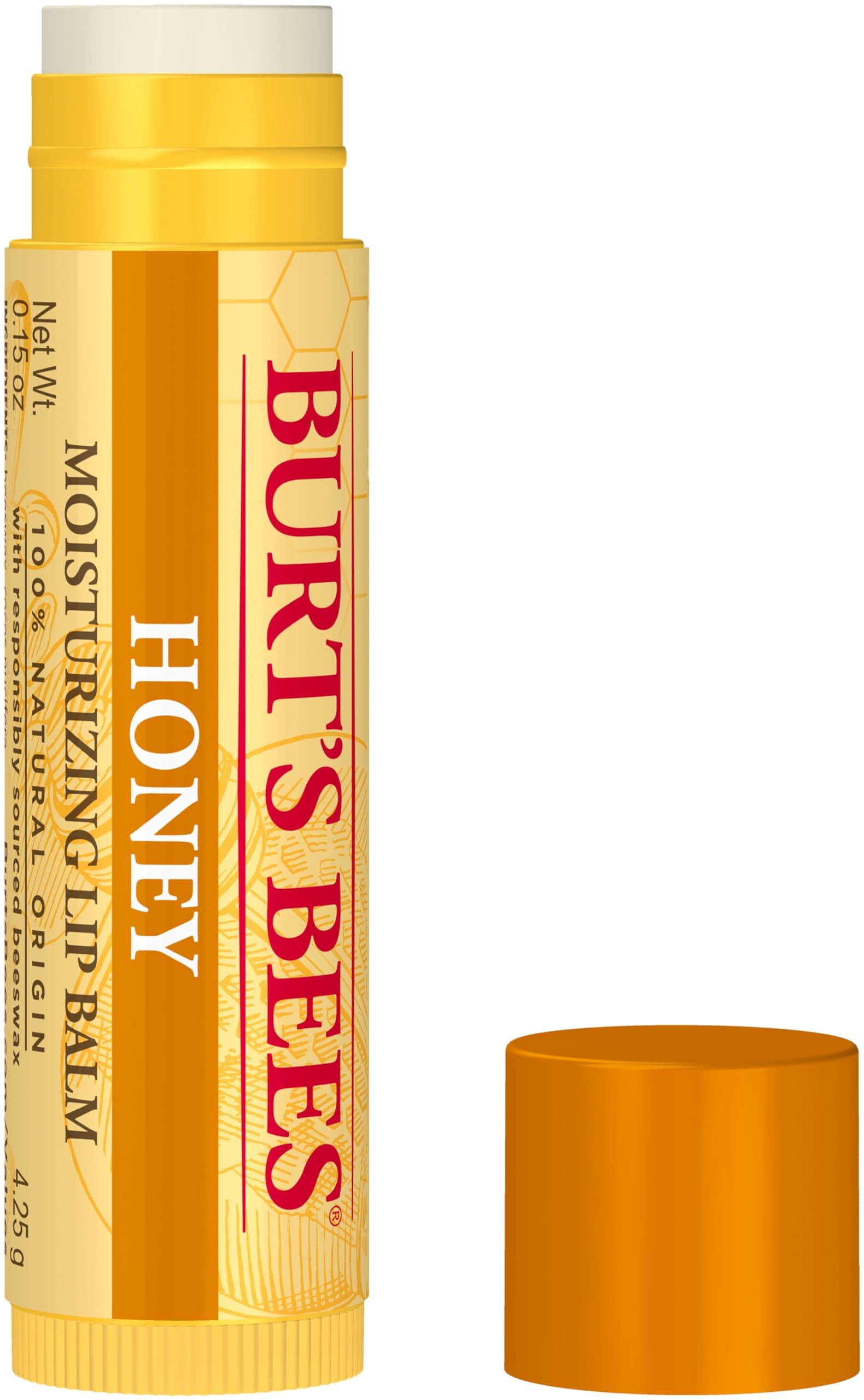 Burt's Bees 100% Natural Lip Balm, Honey, 0.15 ounce