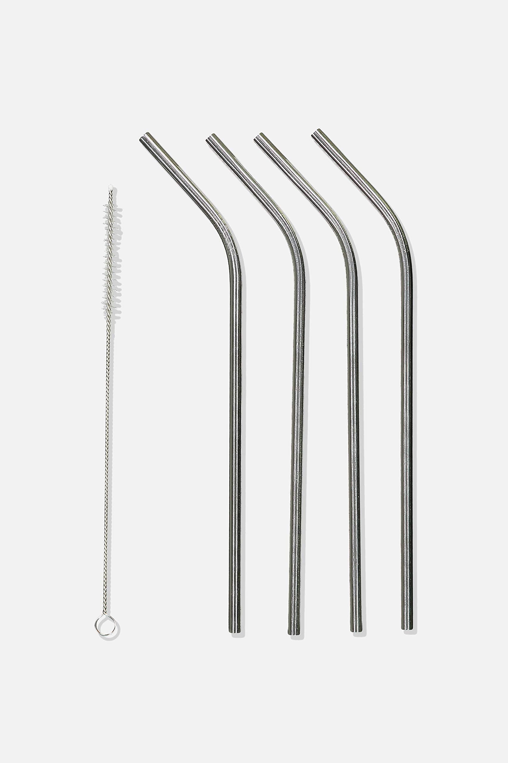 Straws Stainless Steel Metal | Reusable Straw for Drinking | Dishwasher Safe | Non Toxic Gifts (4 Bent + 4 Straight + 2 Brushes)