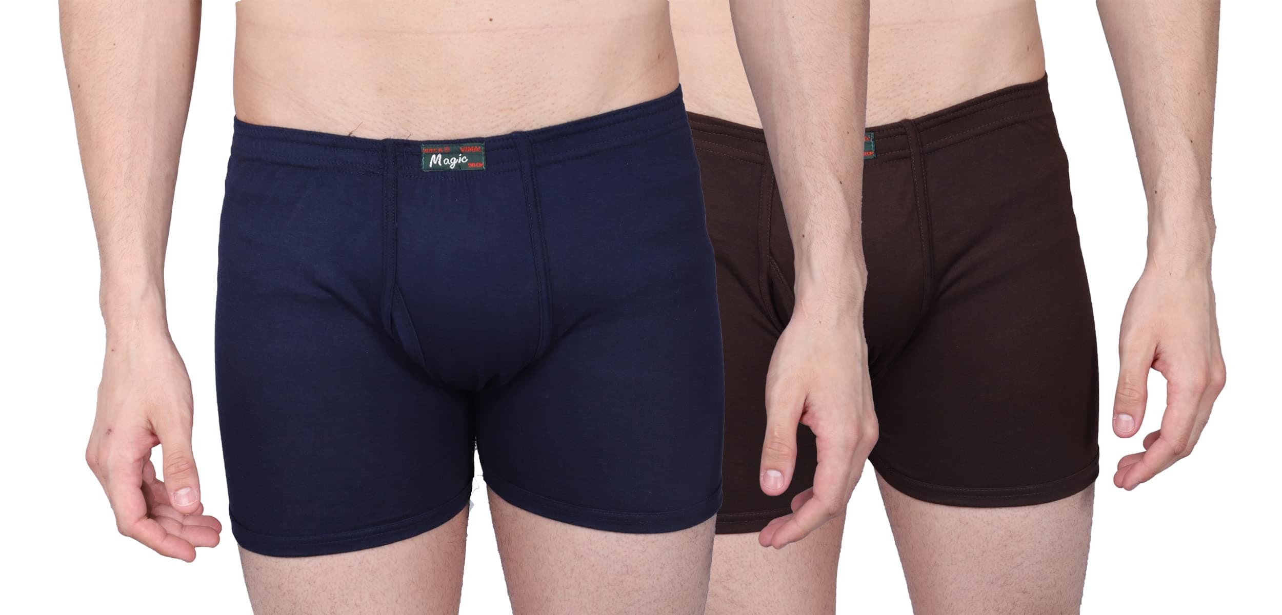 Mack JONNEY Cotton Trunks for Men, Pack of 5-Magic_Blue_05-110