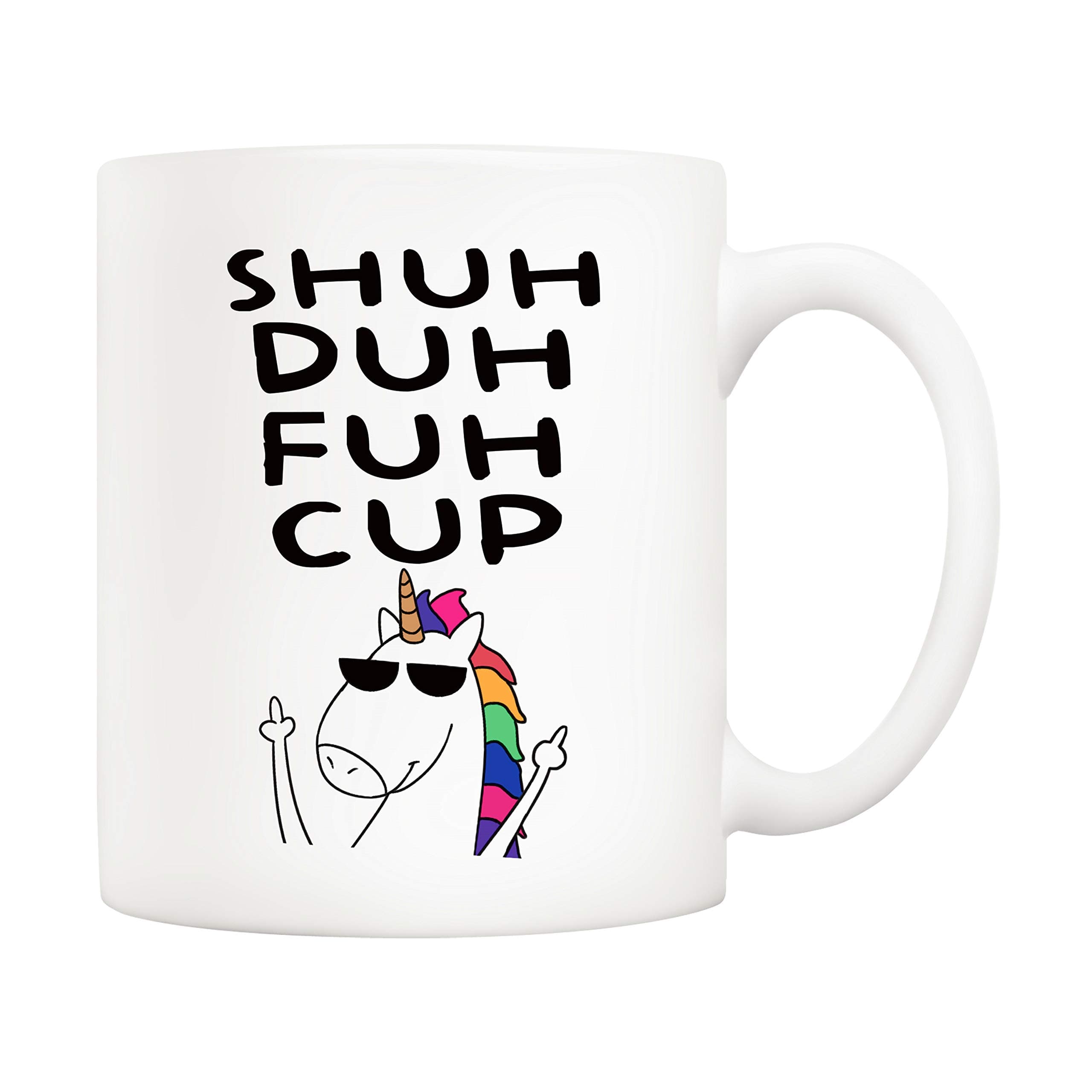 5Aup Christmas Gifts Funny Quote Unicorn Coffee Mug for Friend, Novelty Ceramic Cups 11Oz, Unique Birthday and Holiday Gifts for Daughter Brother Boss