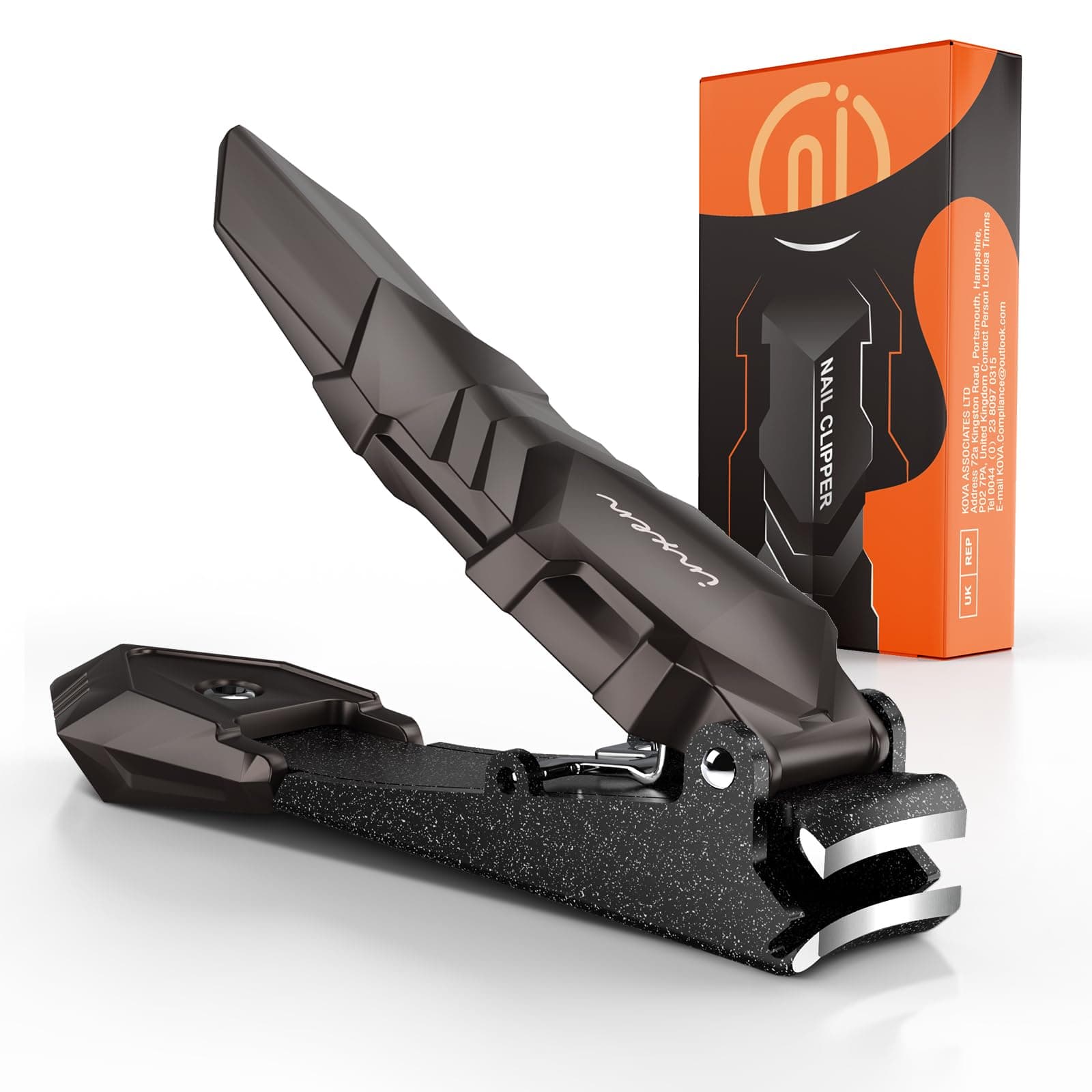 INXEN Christmas Men Gift Ideas, Christmas Gifts Professional Stainless Steel Nail Clipper - Collection Box, Tools Gift Ideas Original Useful Gifts for Men, Father/Man