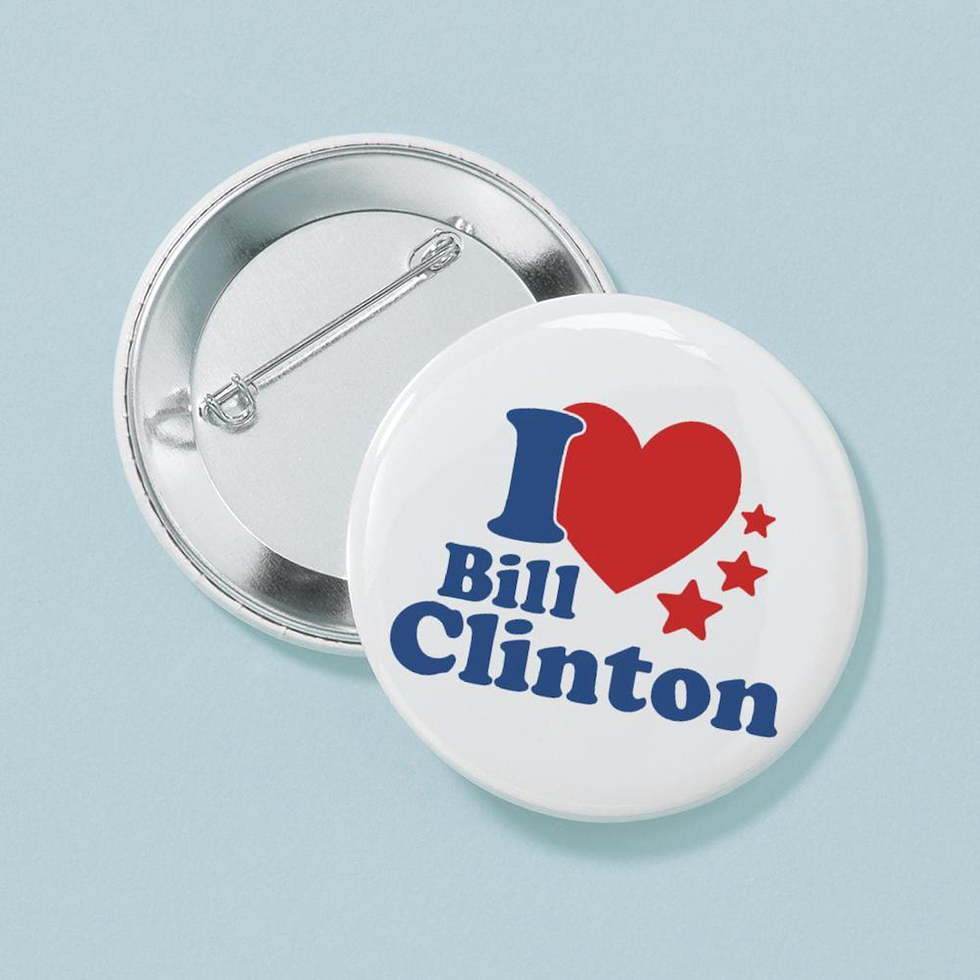 CafePress I Love Bill Clinton 2.25 Button 2.25" Button, White, One Size