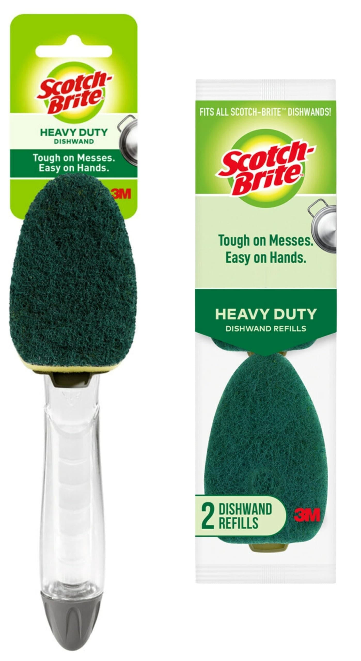 3M Scotch-Brite Heavy Duty Dishwand and 2 Refills (VALUE PACK) 650-12