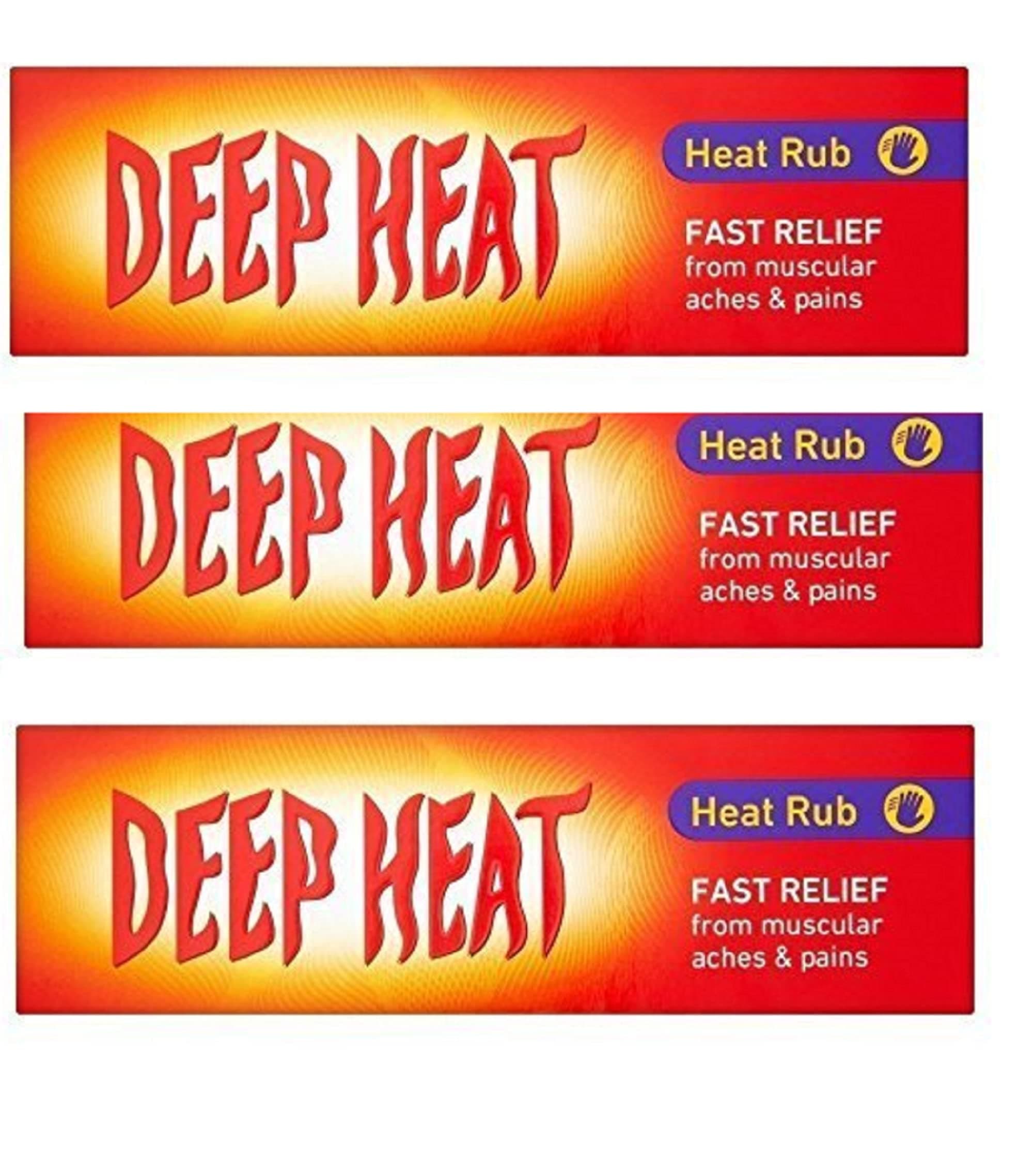 Deep Heat 3 X Heat Rub 100g (300g TOTAL)
