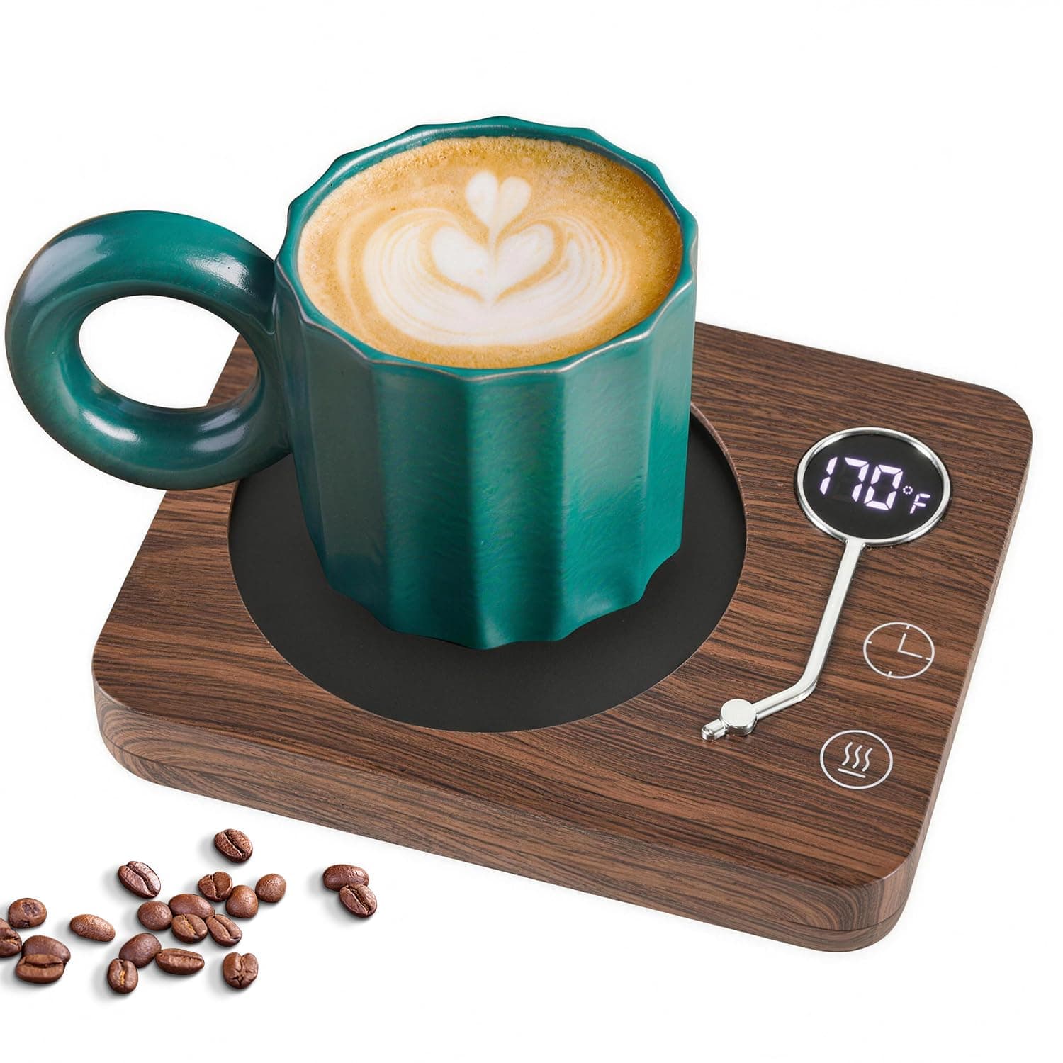 Coffee Mug Warmer, CEROBEAR Mug Warmer for Desk 3 Temperature Control 131℉/149℉/170℉, Smart Mug Warmer with Auto Shut Off for Coffee Milk Tea Beverage