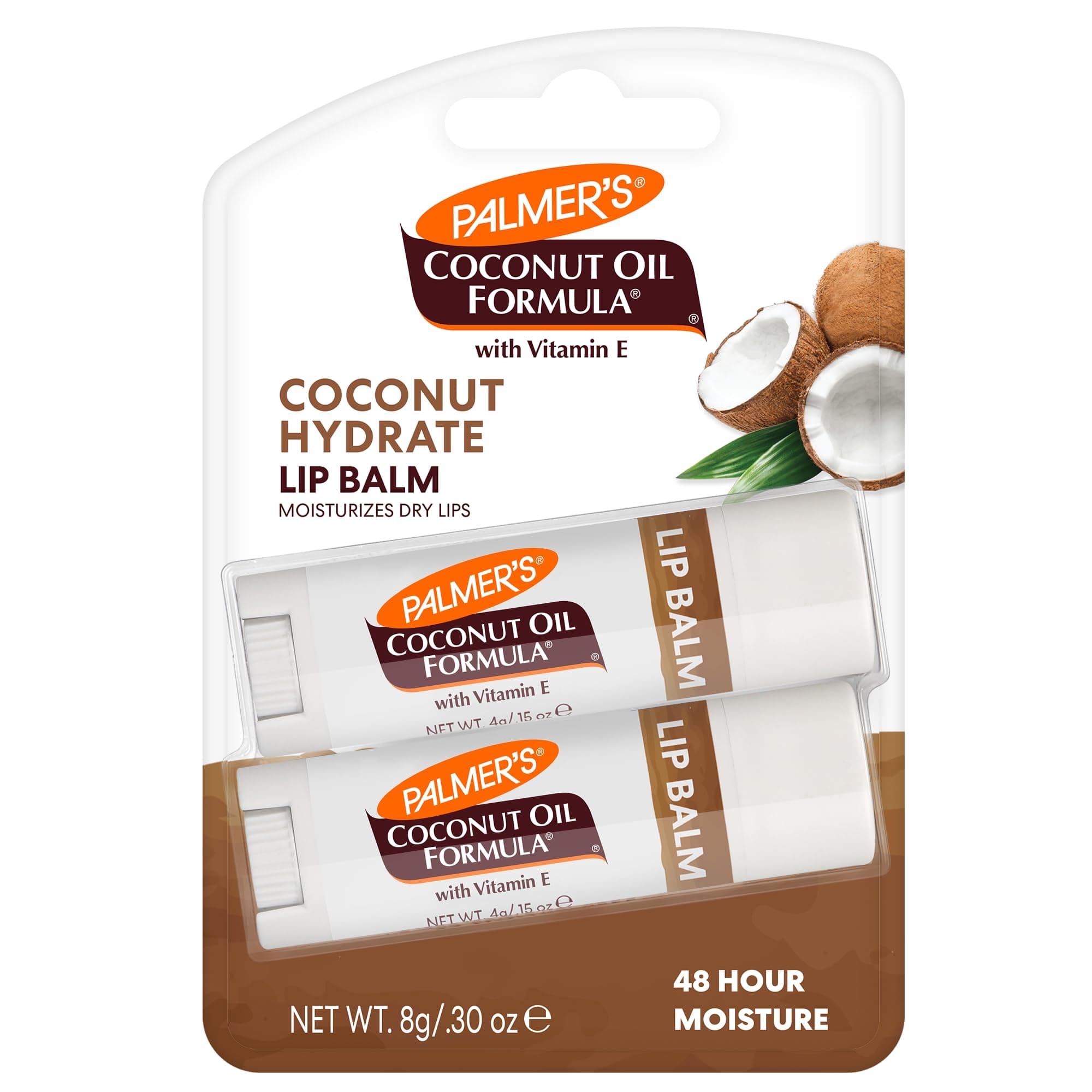 Palmer's Coconut Oil Formula Spf 15 Lip Balm, Pack of 2, Multicolor