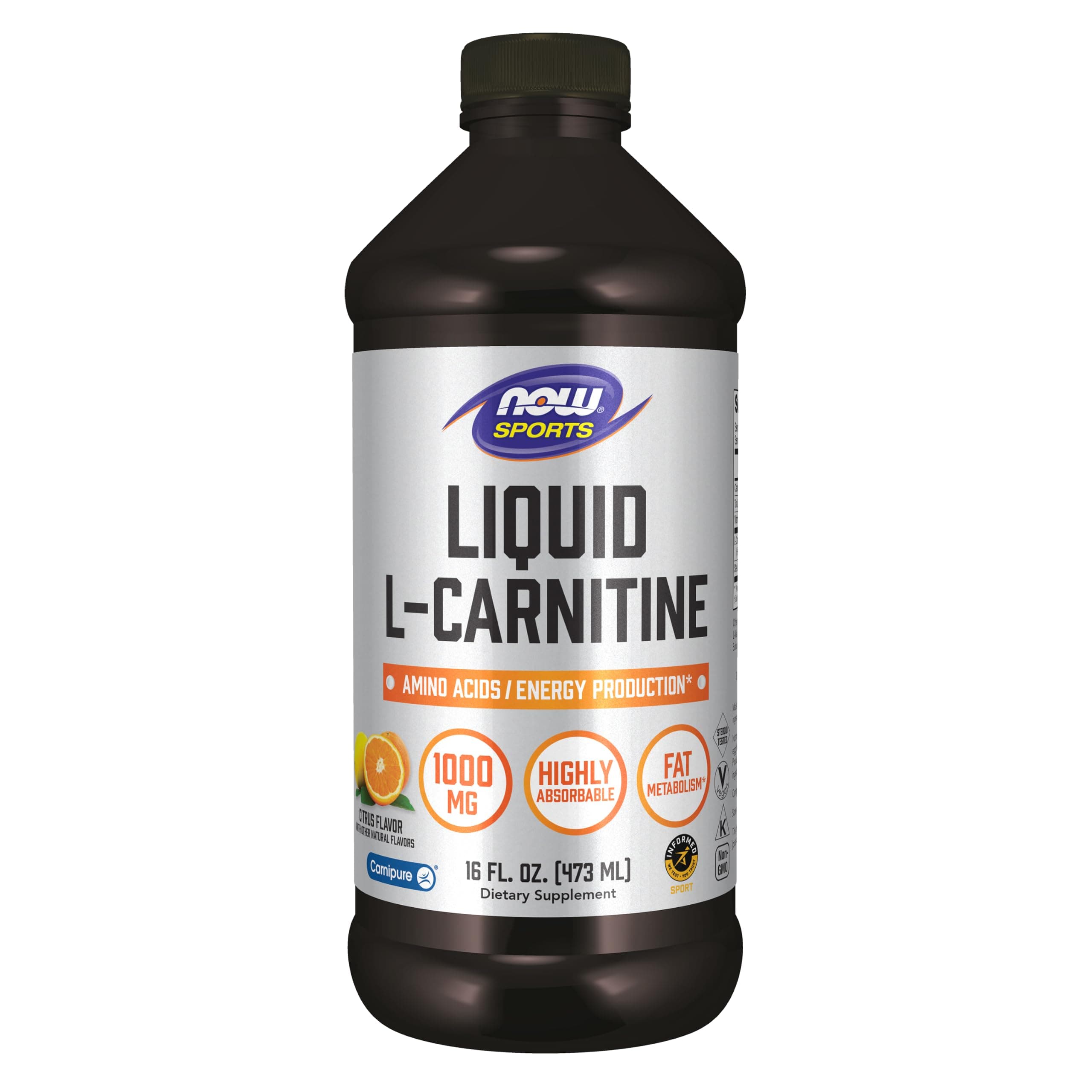 NOW Foods Liquid L-Carnitine citrus/16 oz