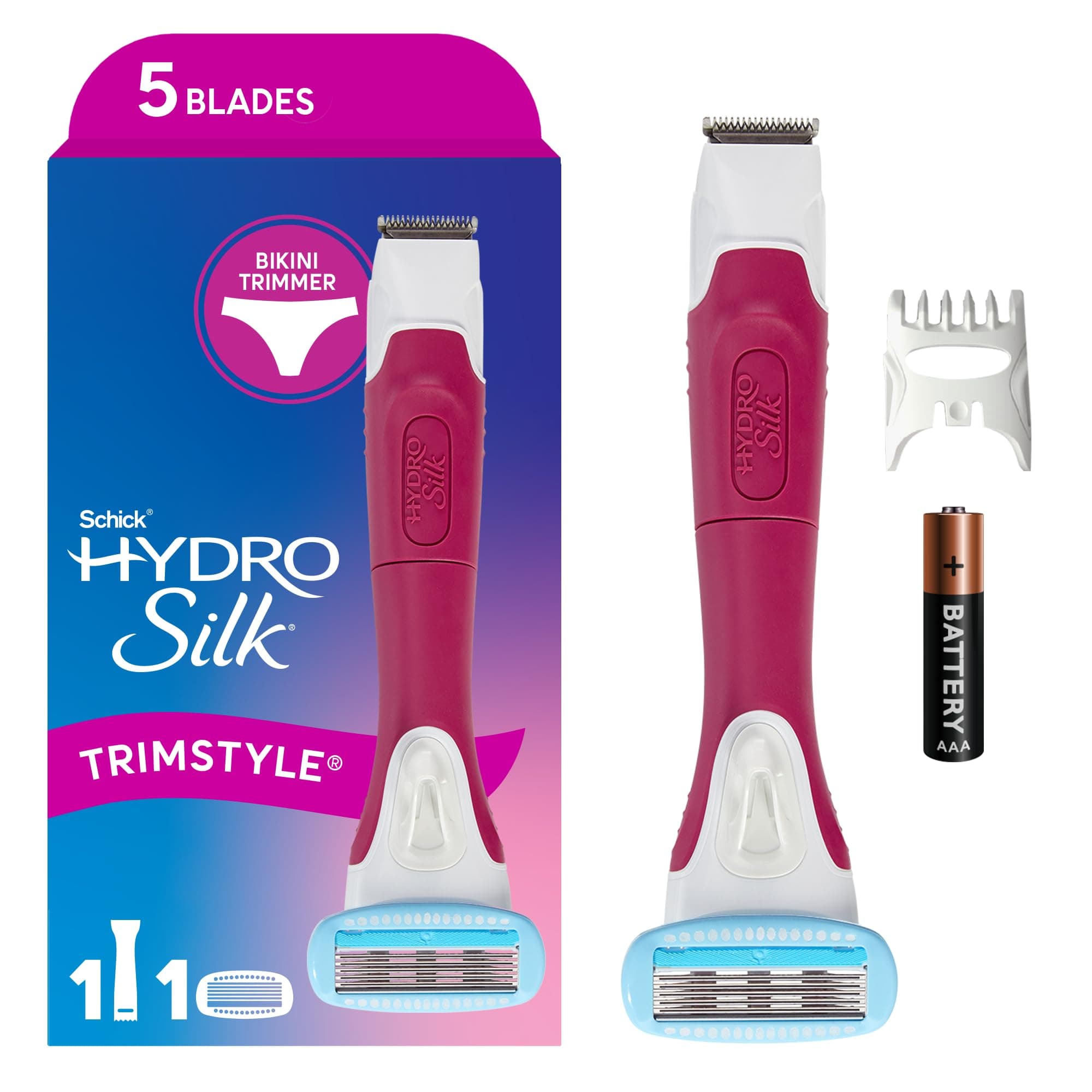 SCHICK HYDRO SILK Women's Trim Style Razor And Bikini Trimmer