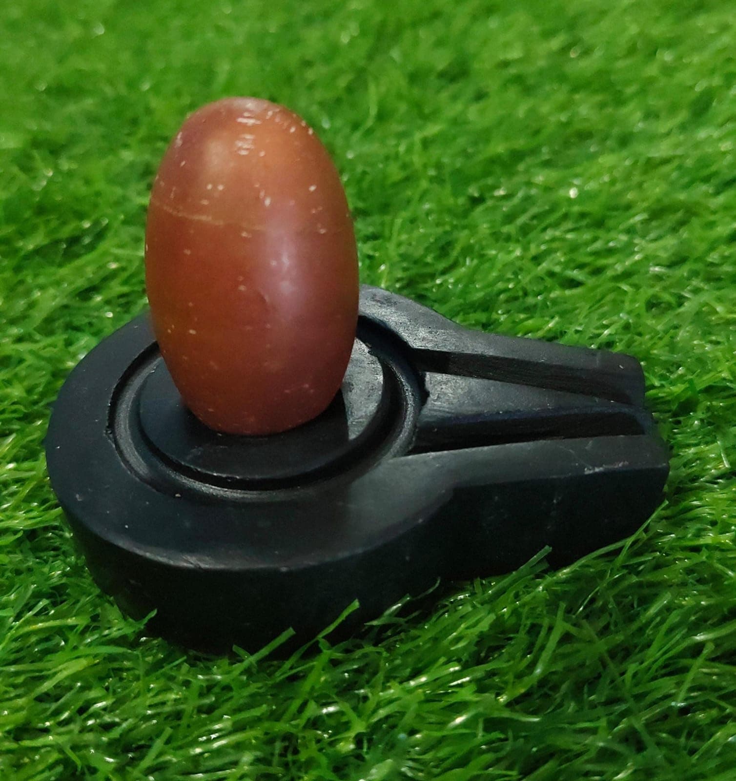 valueshopee Bakawan (Village of Narmadeshwar Shivling) 1.5 Inch Original Narmadeshwar Shivling with 3.0 Inch Black Jaladhari, Shivling Stand for Home Puja and Decor