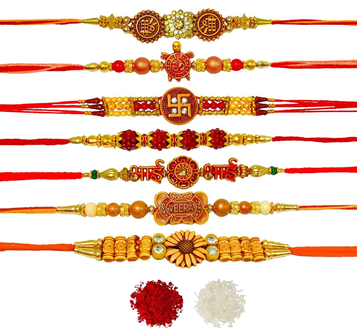 Evisha 7 D Mix Rakhi For Brother | Rakhi Combo-7Mix-D | rakhi || rakhi set || rakhi for brother || rakhi for brother and bhabhi || rakhi combo || bhaiya bhabhi rakhi || rakhi gifts