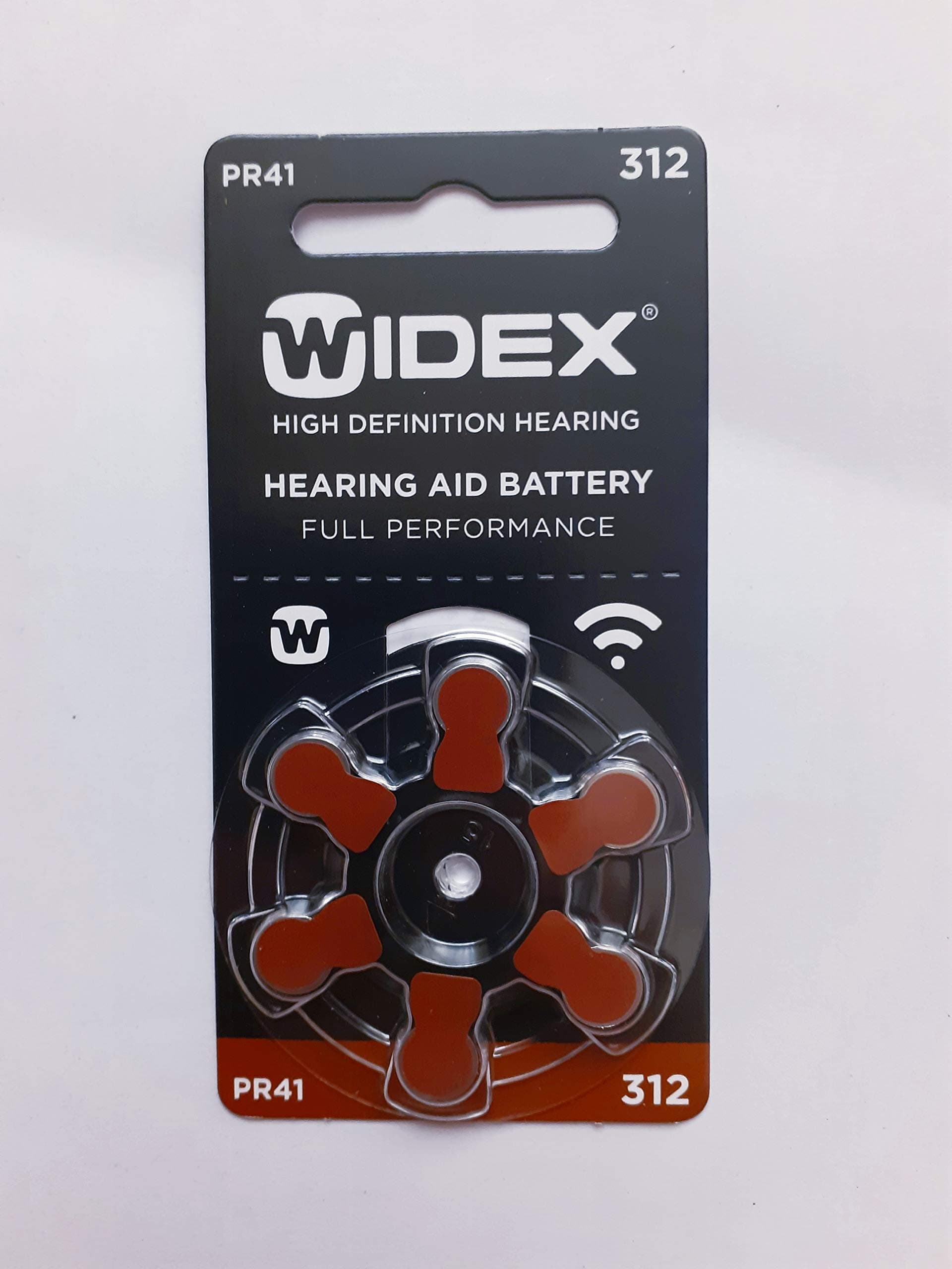 Widex 312 no Mercury Free Zinc Hearing Aid Battery PR41 pack 2(6x2pack=12battery)