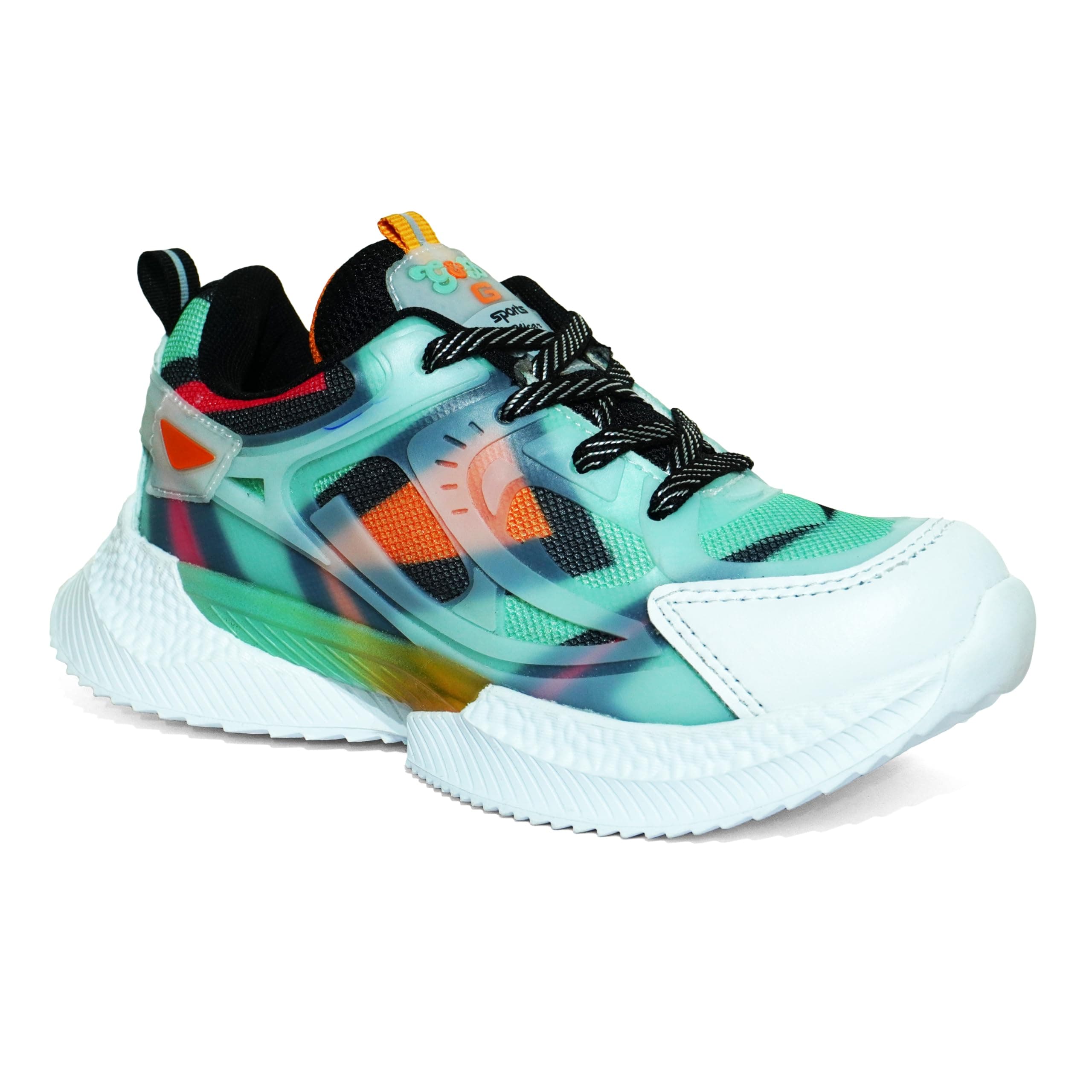 G&D Arrow Unisex Kids Shoe with Soft Pillow Bounce EVA Sole | Air Mesh Upper Breathable, Lightweight | Comfortable & Durable Stylish Indoor & Outdoor | Sports Shoes