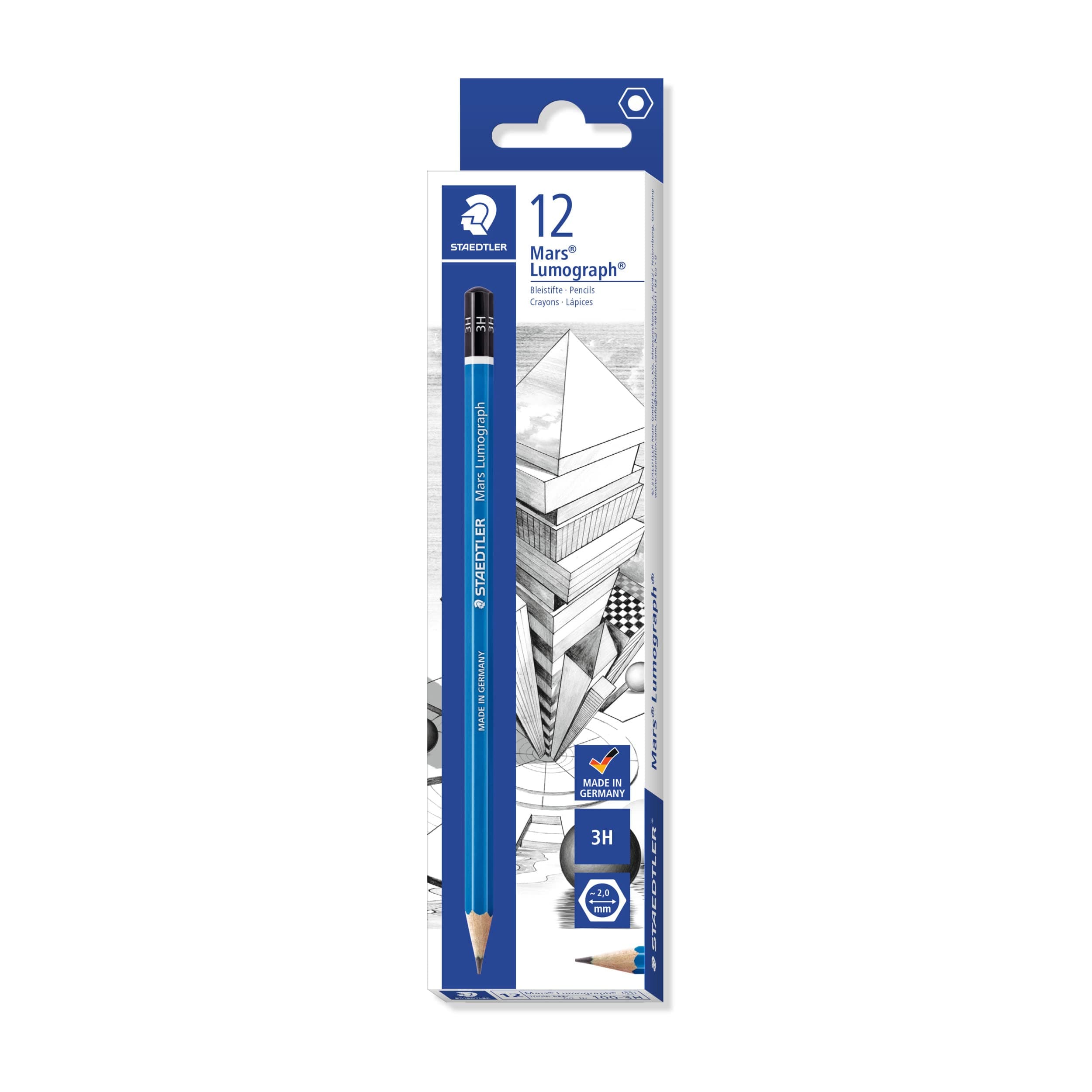 Staedtler Mars Lumograph 100-3H Pencil (Box Of 12)