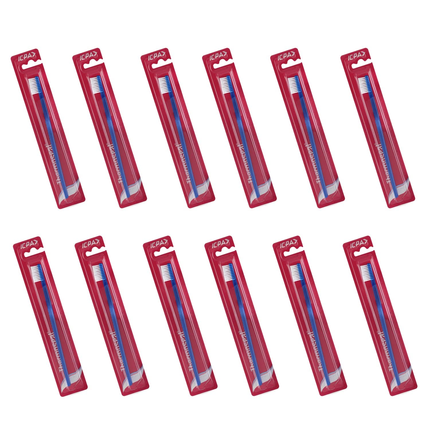 ICPA Thermoseal Toothbrush, Adult, Manual, Blue (pack of 12)