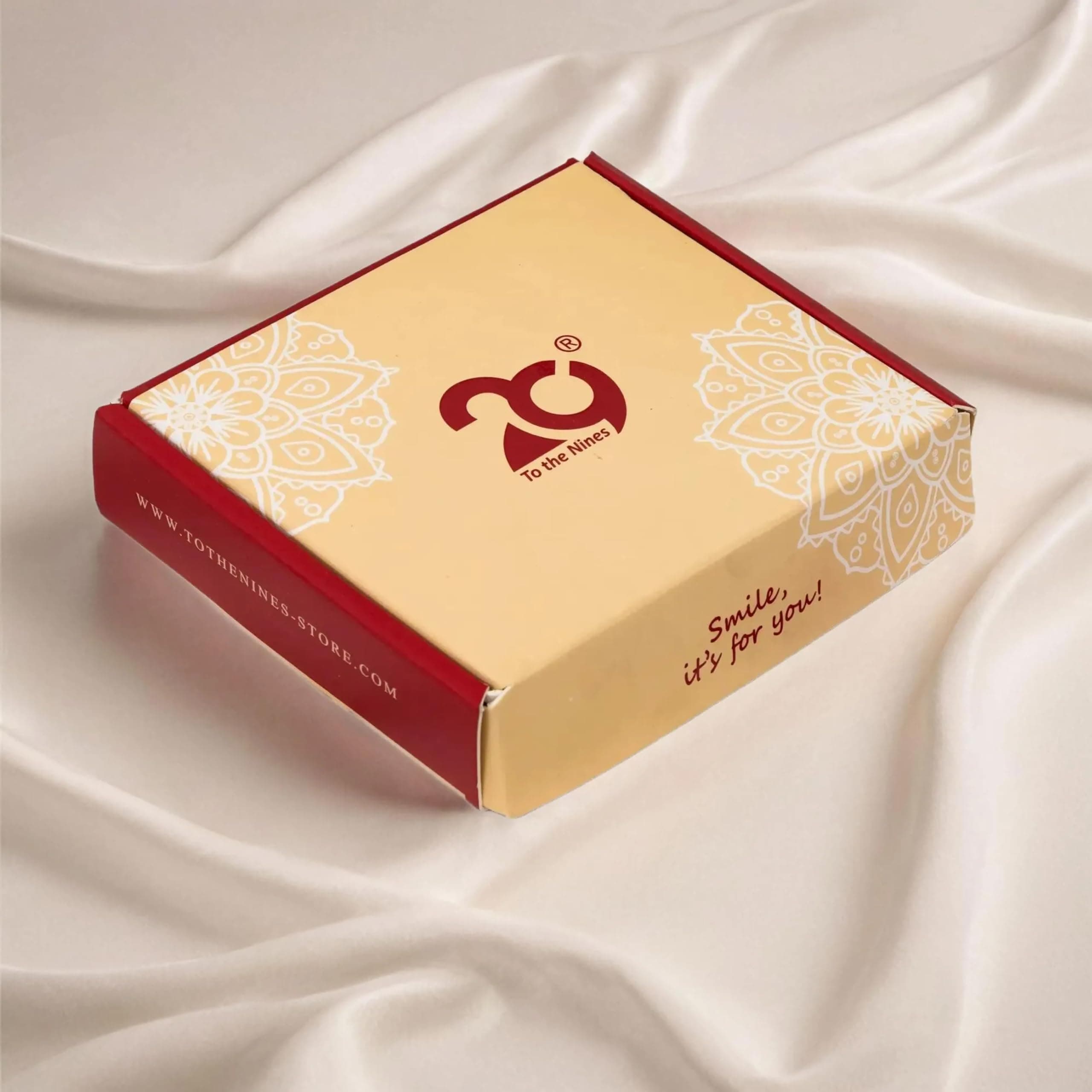 To The Nines Men Rakhi For Brother - Pack Of 2 Rakhi With Tilak Material & Greeting Card