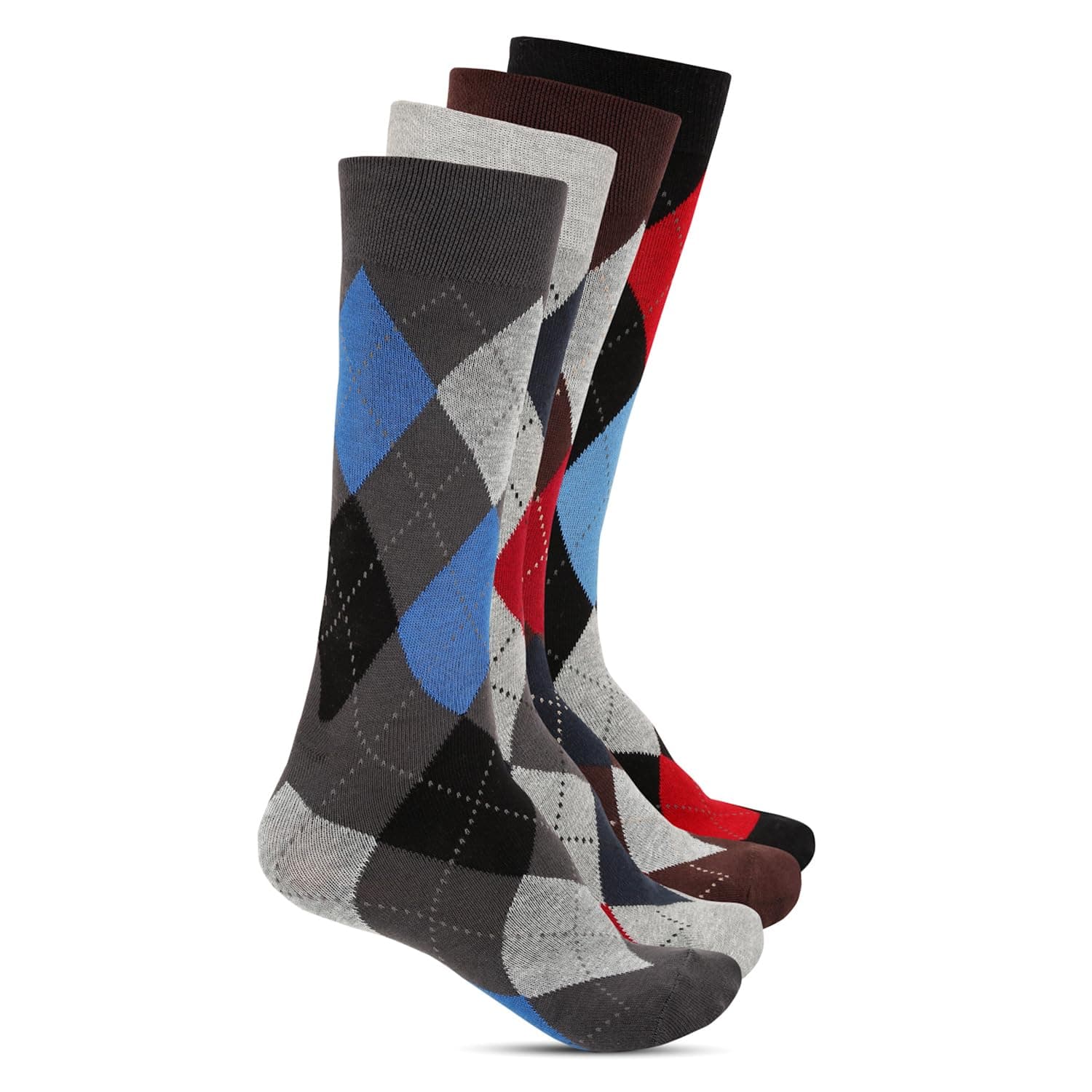 MUTAQINOTI Men's Egyptian Cotton Sneakers Socks (Pack of 4) (Size- Ankle Length/Full Length)