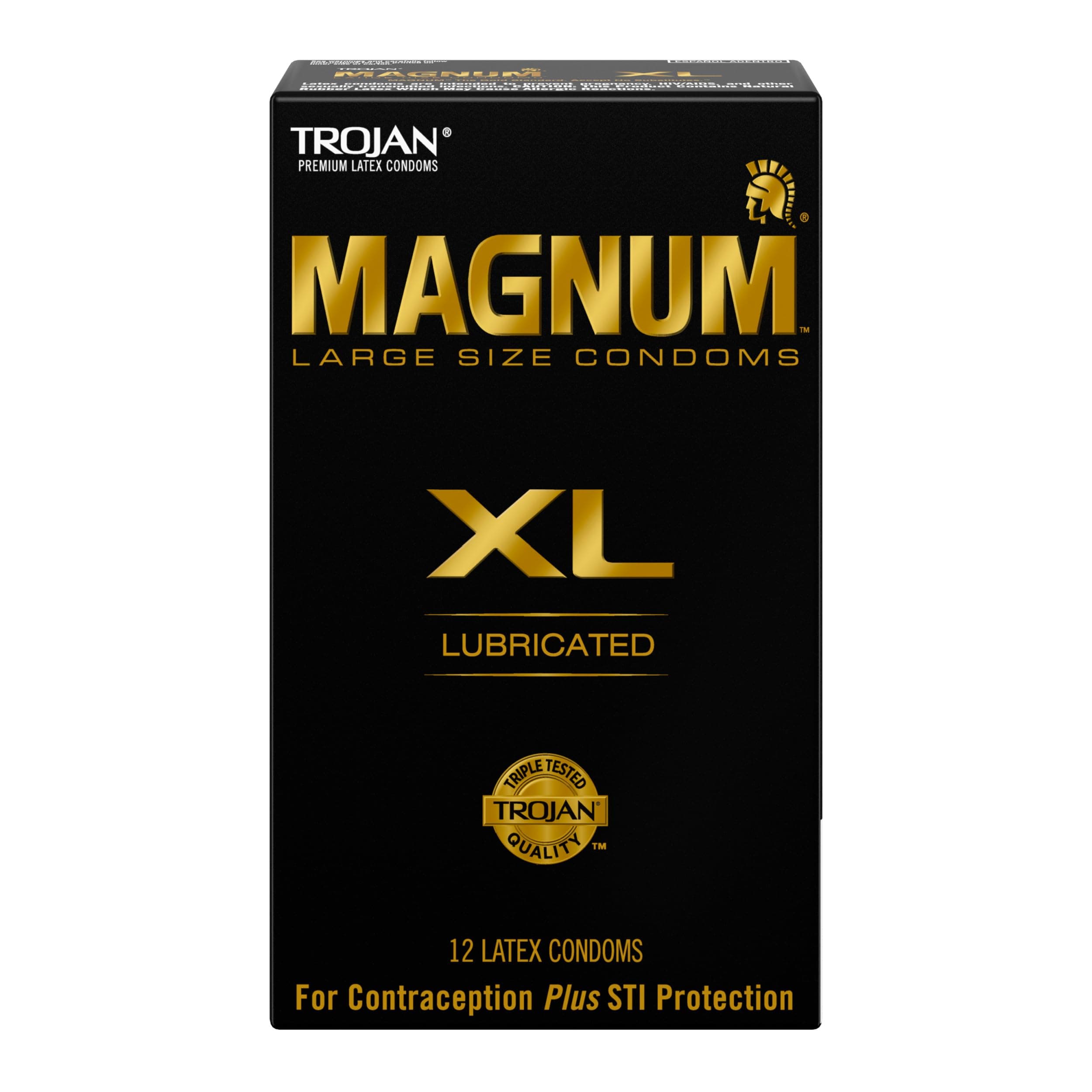 Trojan Magnum Xl Lubricated Condoms, 12 Count