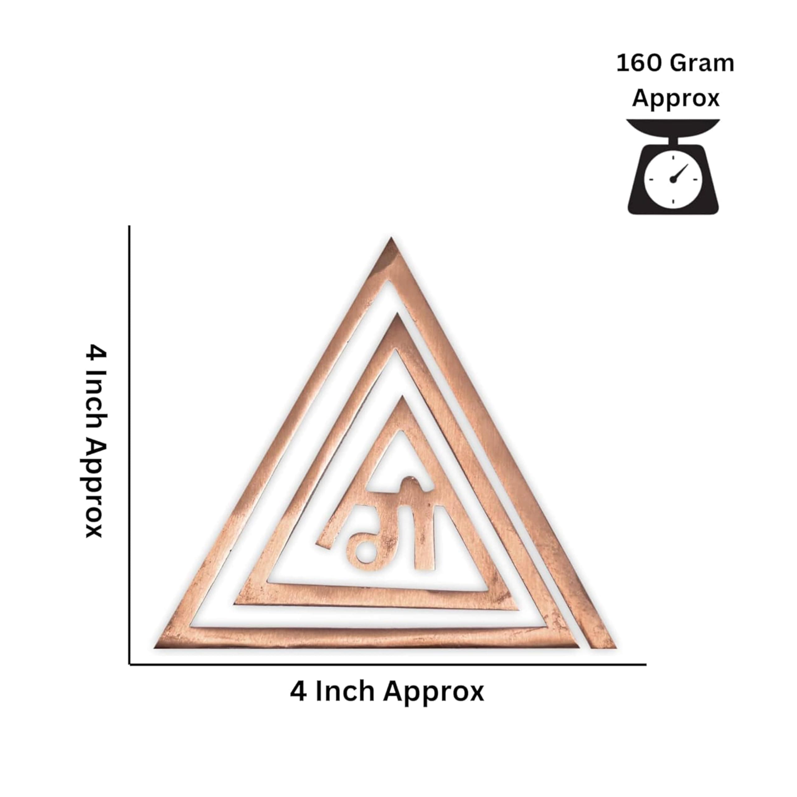 Vastu Vardan Plain Copper Helix for Vastu | 4 Inch | Pack of 3 | South West Vastu Remedy | Main Door Entrance | Bedroom | Toilet | Helix Vastu Dosh Remedies | Vastu Remedies Products