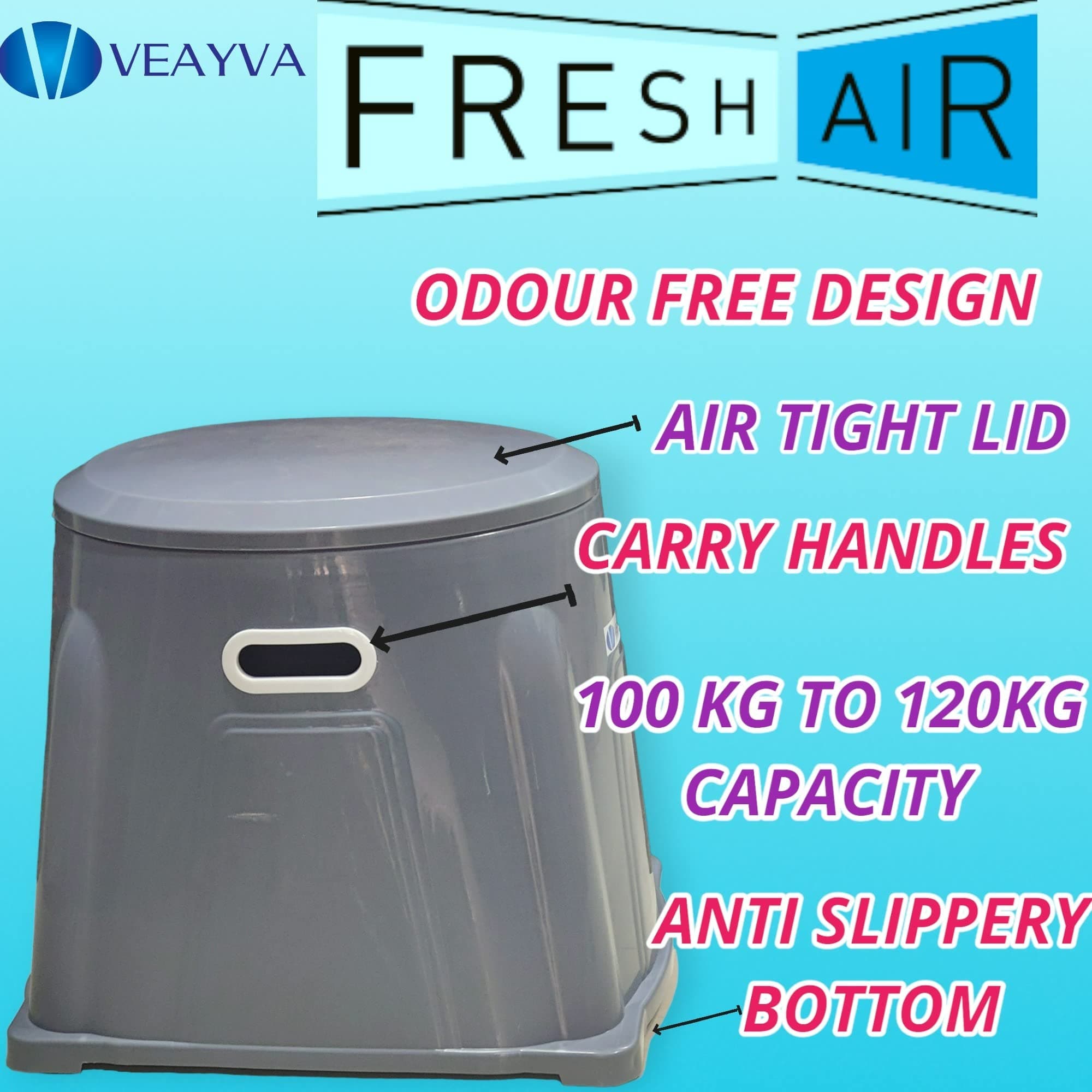 VEAYVA Portable Indian Toilet to Western Convertor | Toilet stool | western toilet with With added hand shower kit