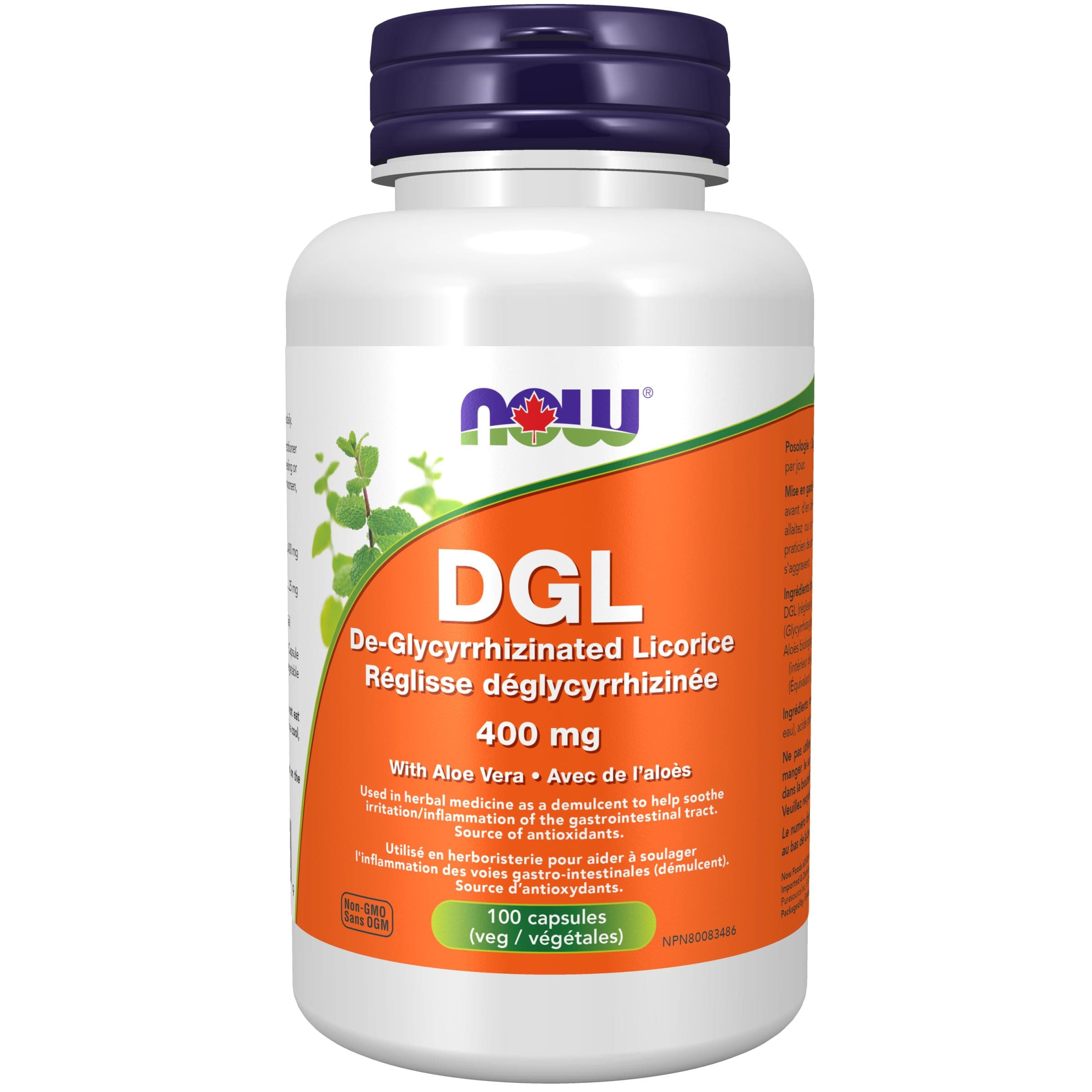Now DGL 400mg with Aloe 100vcap