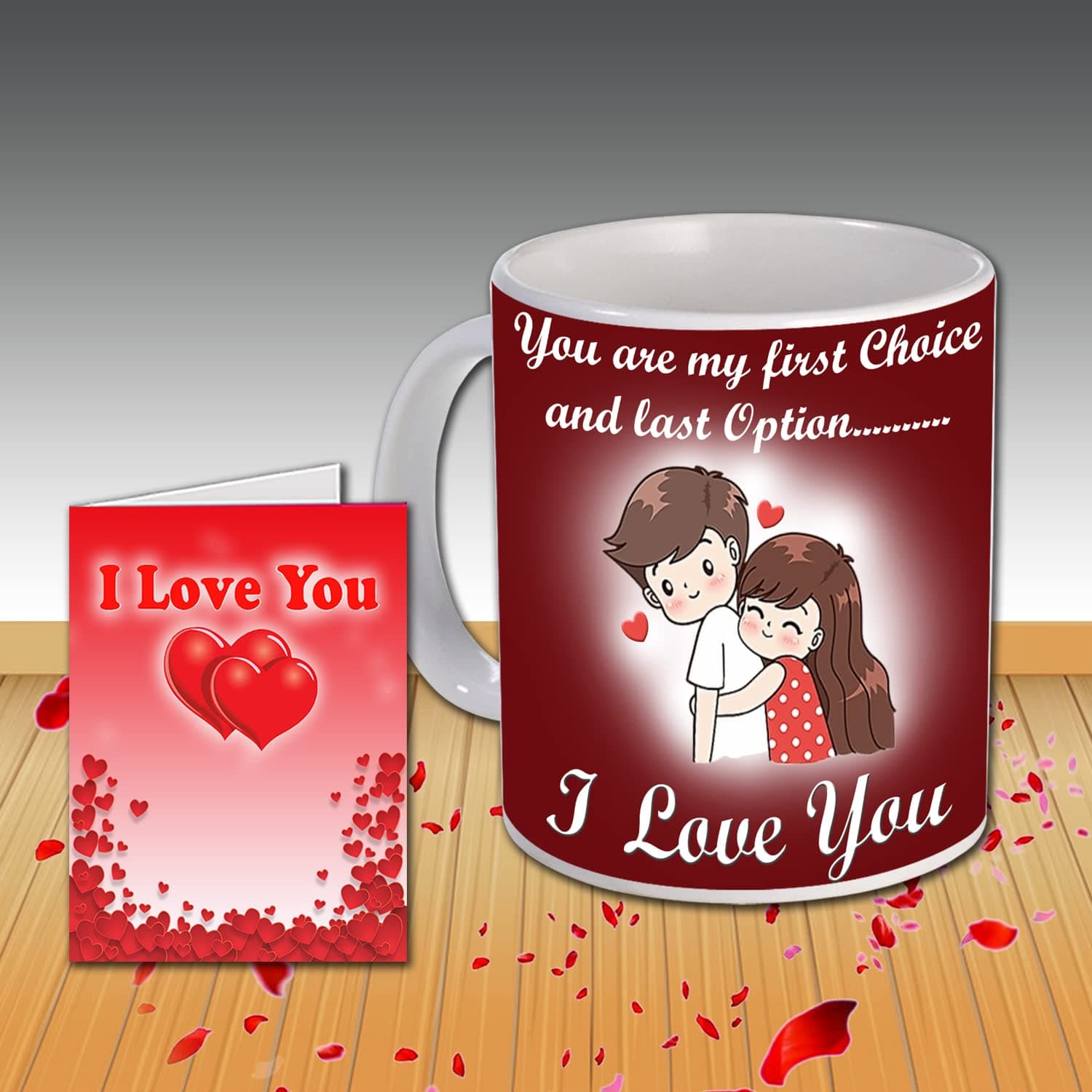 AWANI TRENDS You loveGift for Wife, Husband, Girlfriend Valentine Gift Set Printed Coffee Mug