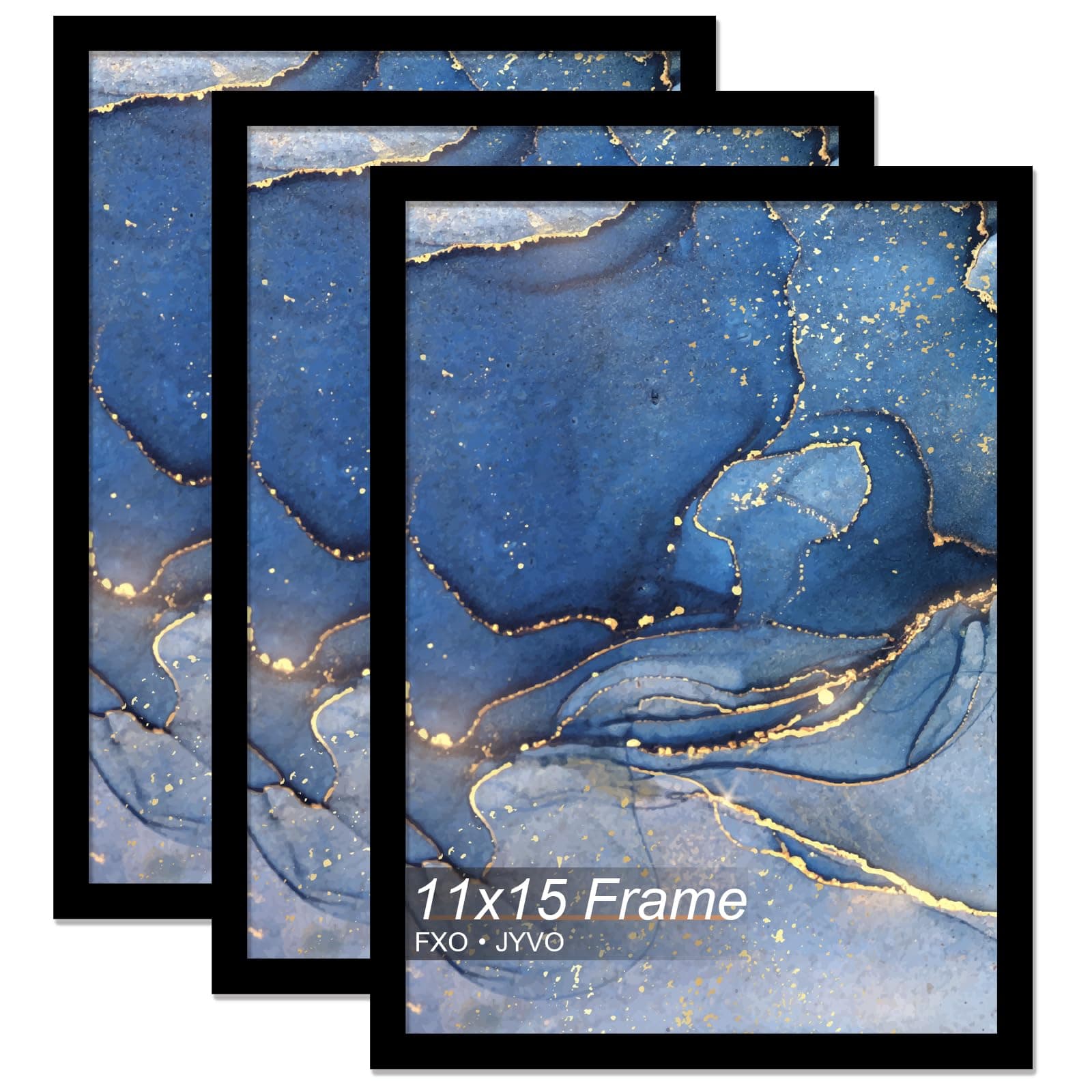11x15 Picture Frame Set of 3 for Photo Poster Horizontally/Vertically