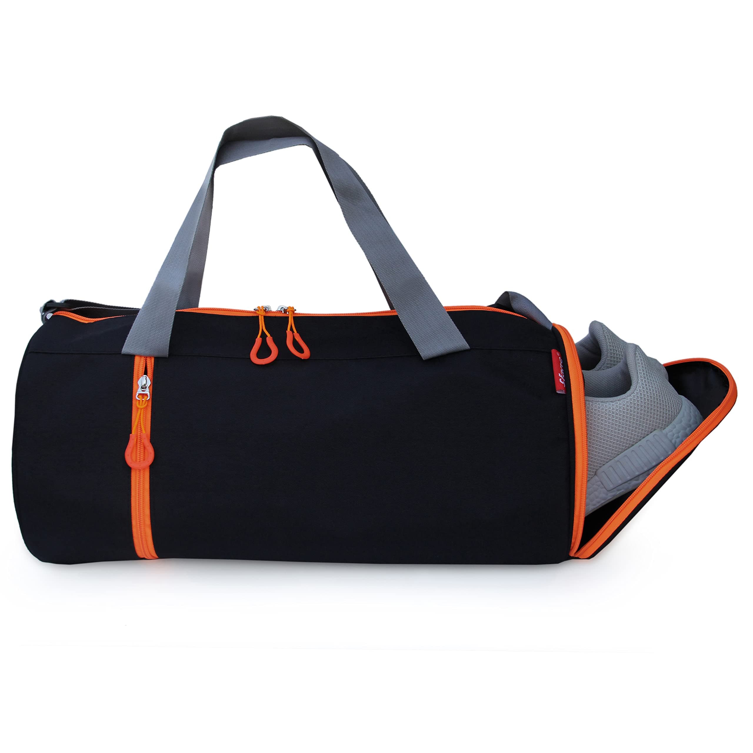 Sfane Polyester Men & Women Trendy Sports Duffle/Gym Bag/Shoulder Bag (Orange) with Shoe Compartment (1 Qty).