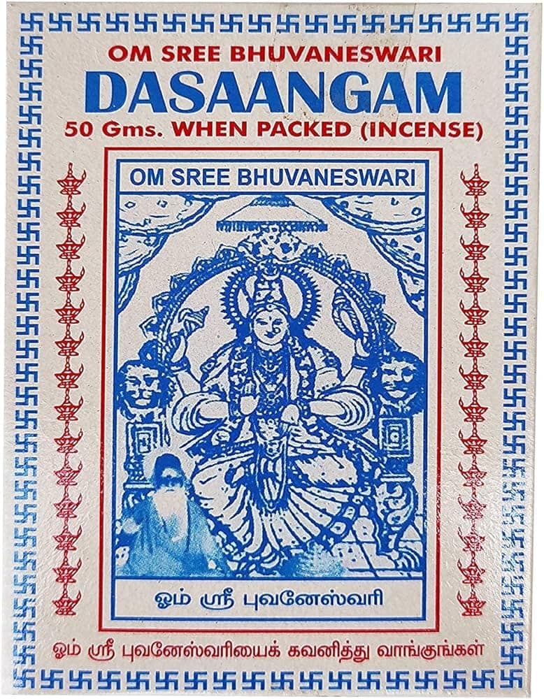 Saara Herbal Fresh Dasangam Powder 100g| Bhuvaneswari Dasangam Dhoop Powder for Pooja and Home, (Pack of 1 X 100gm)