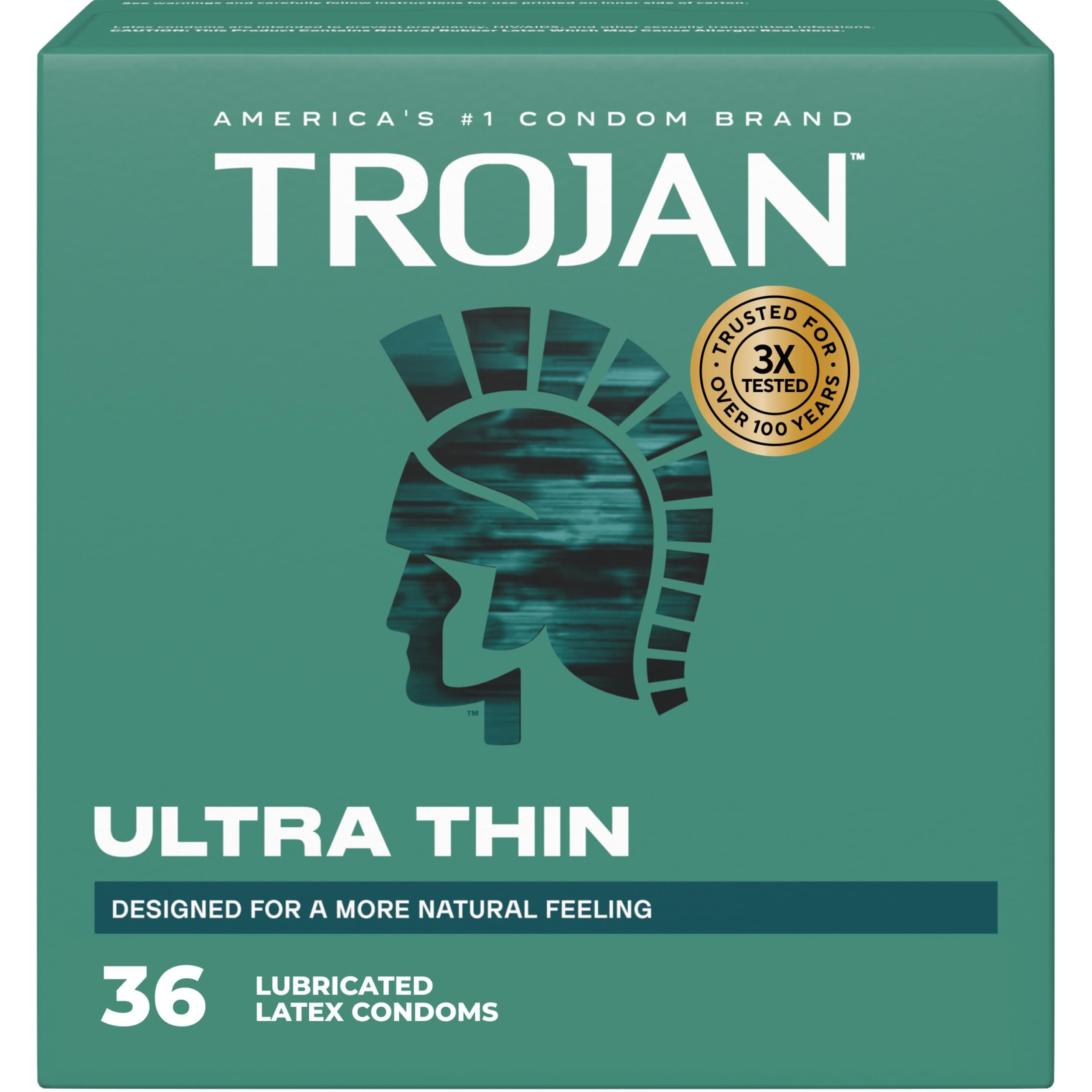 Trojan Ultra Thin Latex Condoms, 36 count
