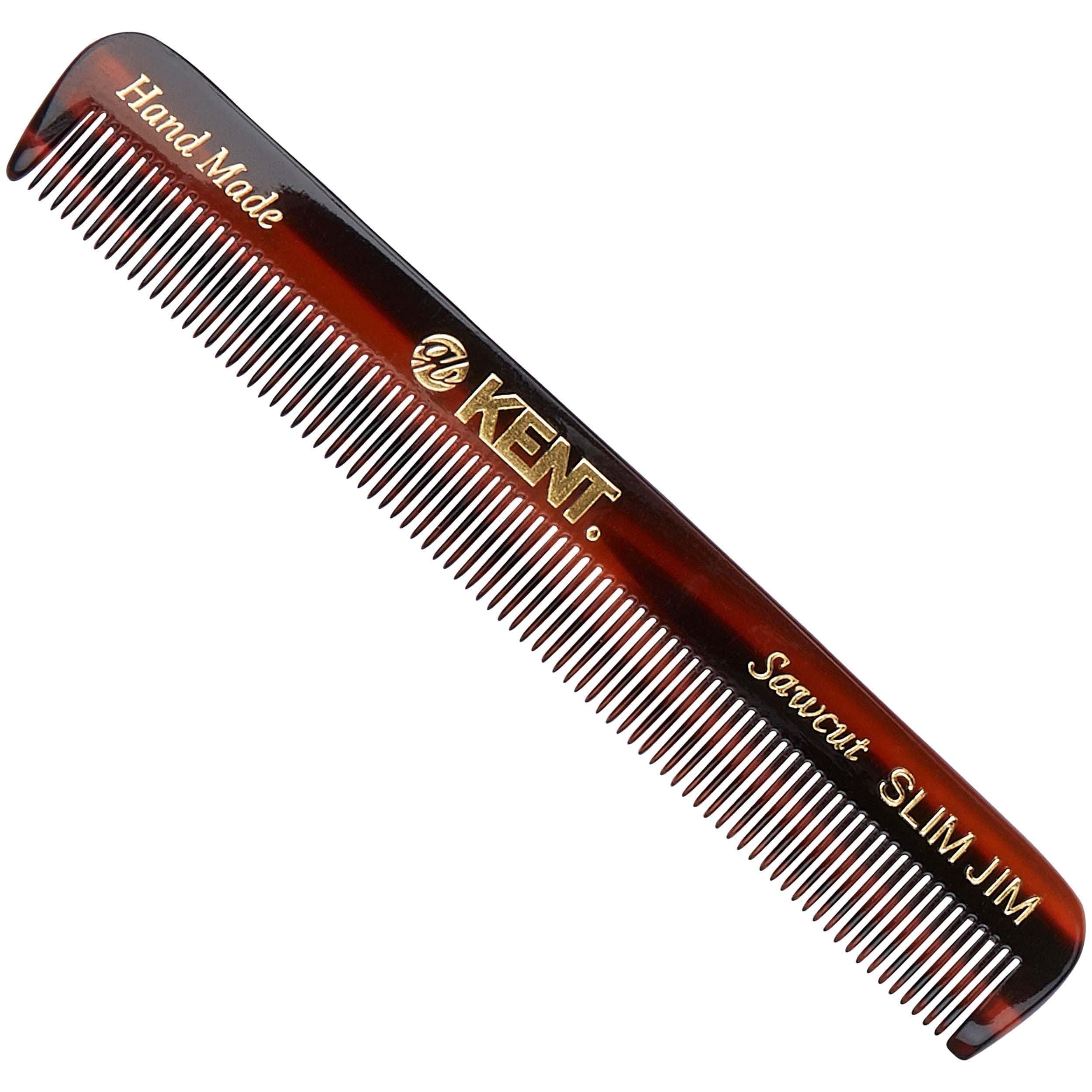 Kent Authentic Handmade Men's Pocket Comb, Dark Brown, 117mm