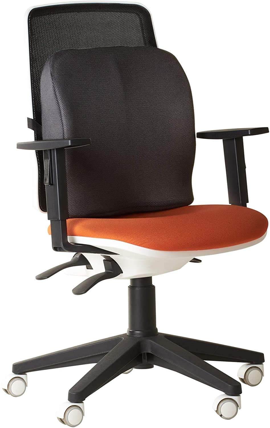 obliq Memory Foam Chair Cushion for Back Pain Relief Orthopedic Lumbar Support Backrest Pillow for Office Chairs & Cars