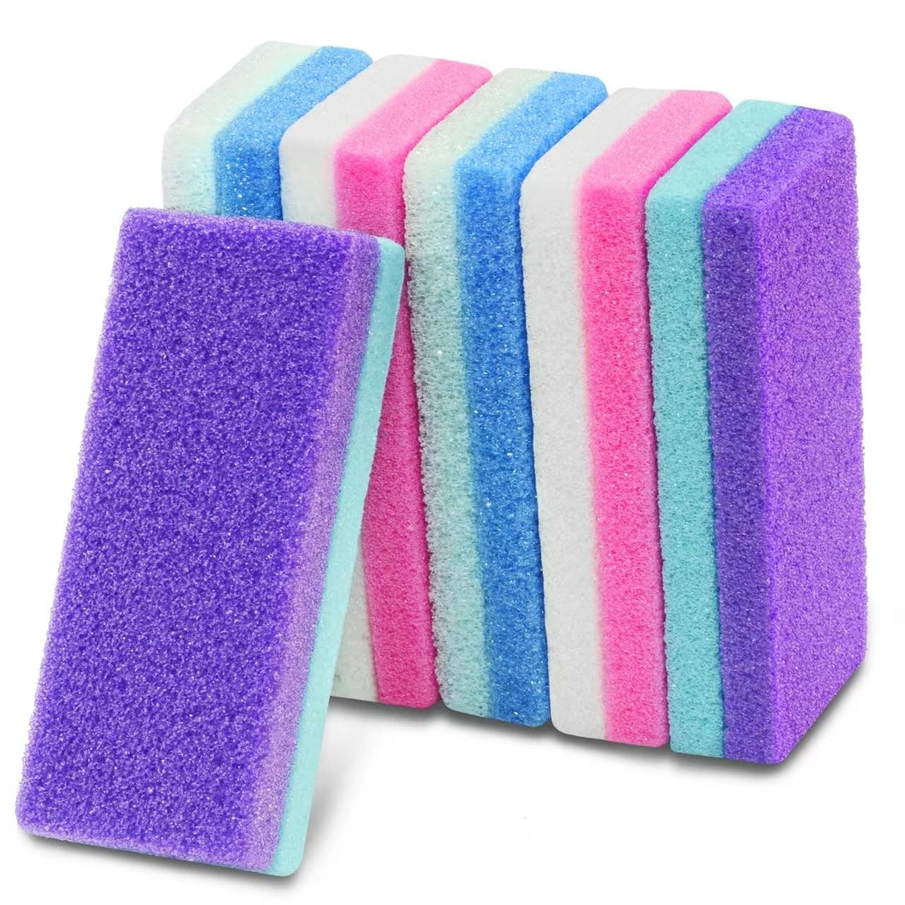 LEIFIRE Professional Pedicure Foot Pumice Stone for Feet Skin Callus Remover and Scrubber for Dead Skins Sided (Pack of 6)