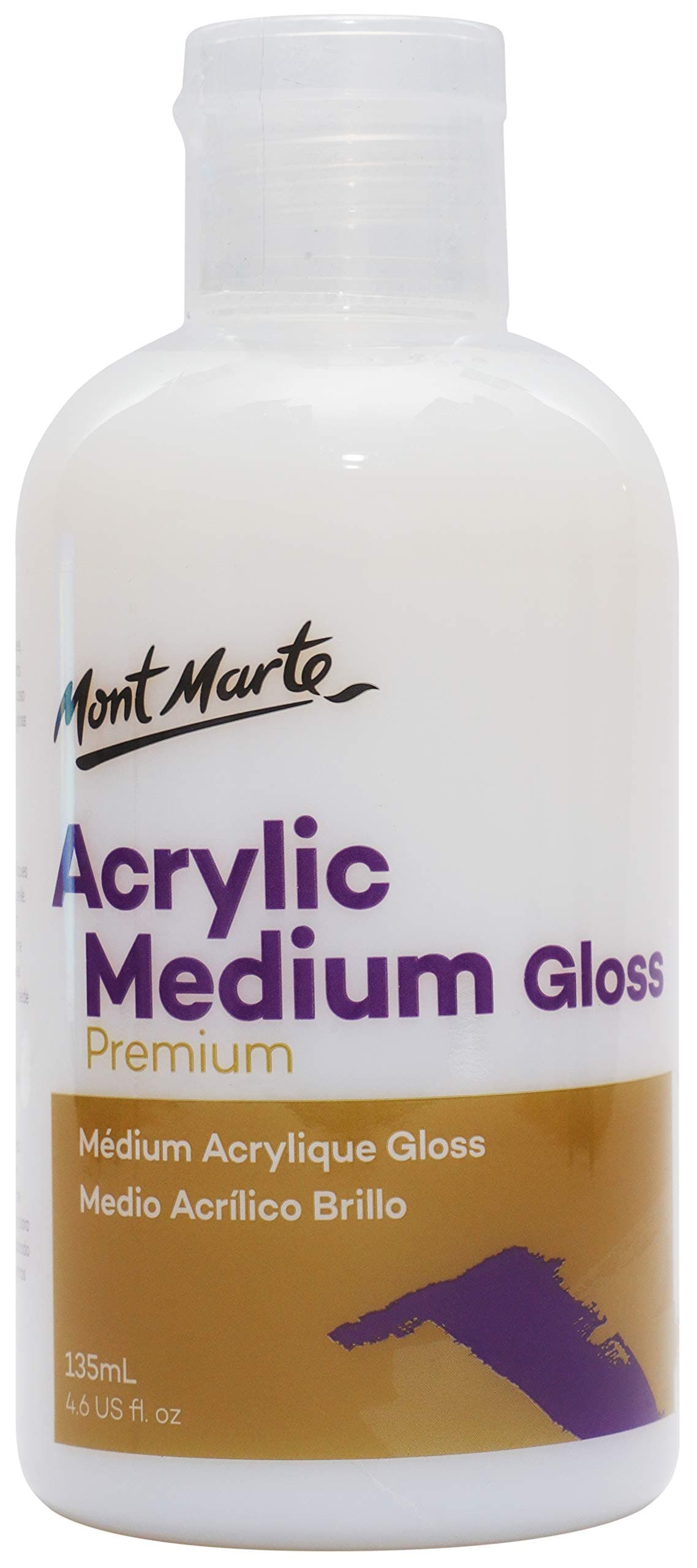 Mont Marte Gloss Acrylic Medium - 135ml (White)
