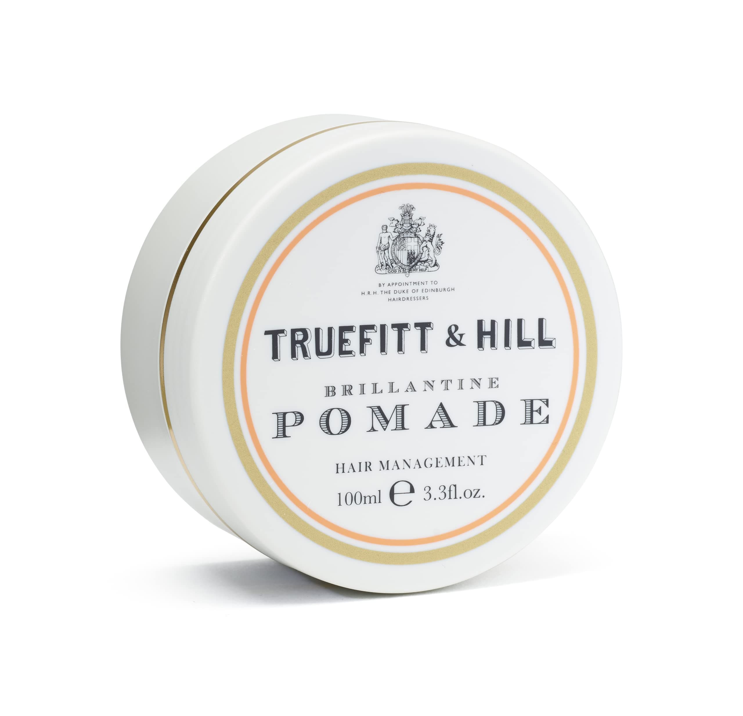 Truefitt & Hill Hair Styling Brilliantine Pomade | 100gm | Best for Small to Medium Hair |Medium Hold| Shine |Restylable | Easy Wash Off | Pomade | Safe For Daily Use|Non Greasy|Non Oily Look|Wheat Protein & Limonene