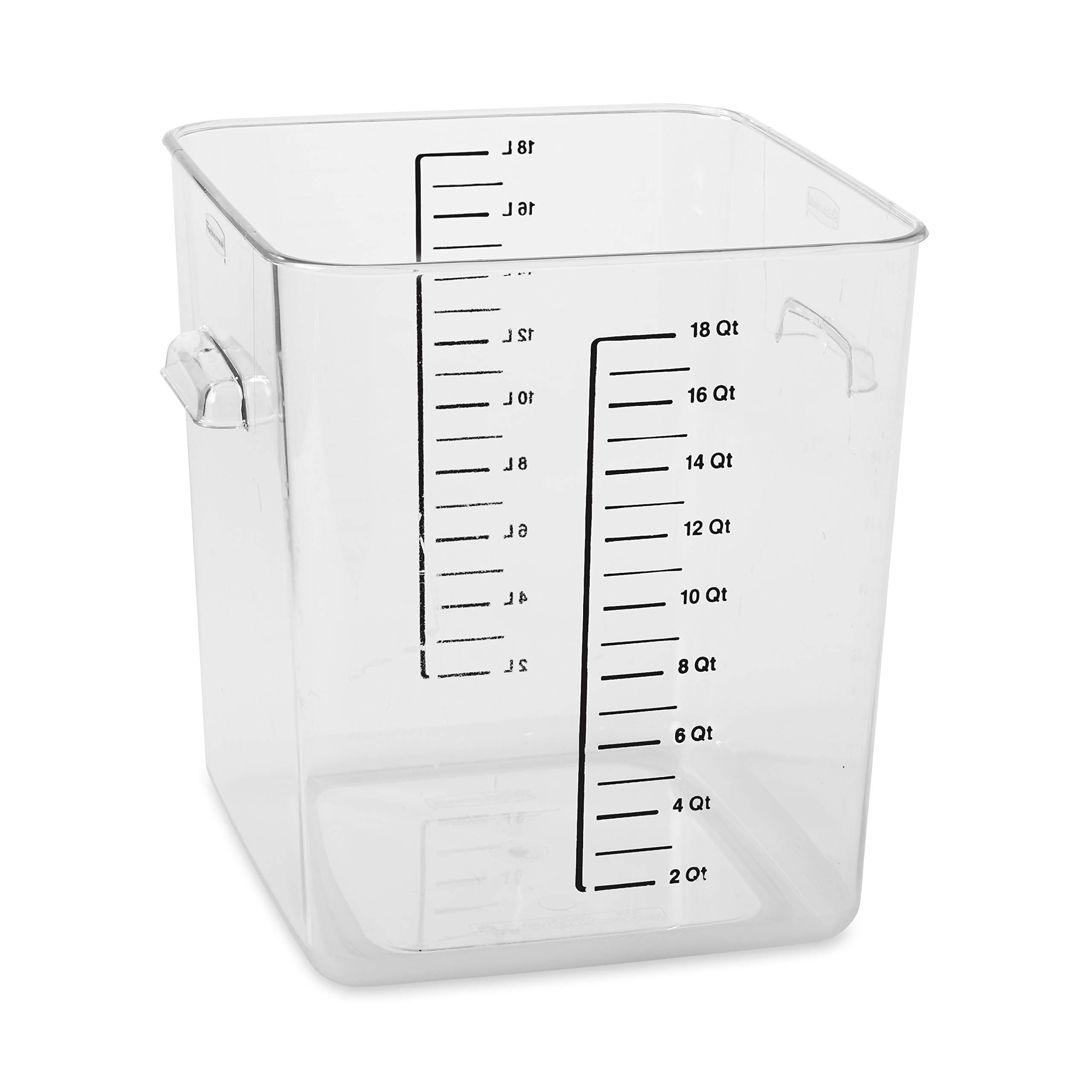 Rubbermaid FG631800CLR 18 Qt Square Storage Container Clear