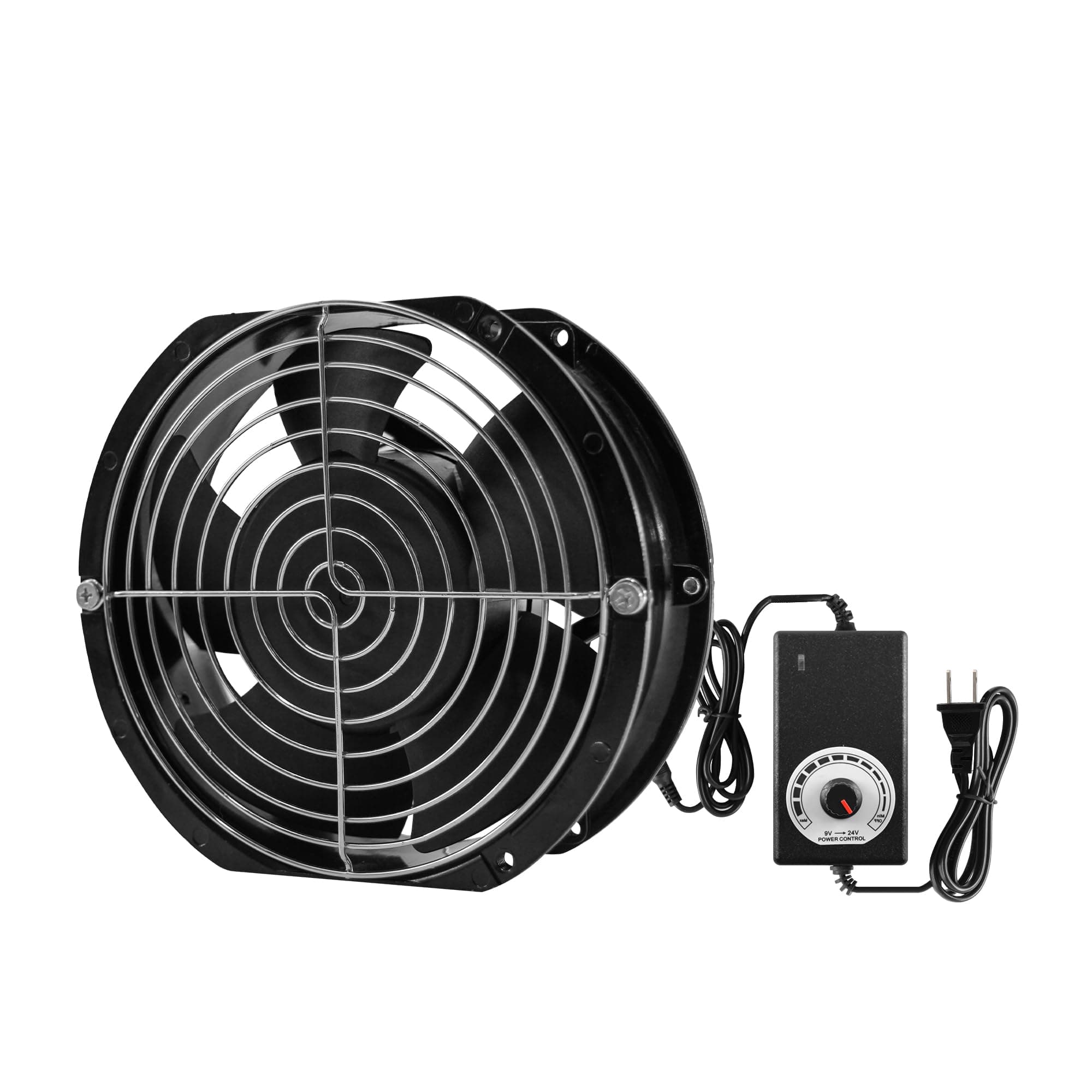 172mmx51mm High-Speed Dual Ball Axial Ventilation Fan with Adjustable Speed