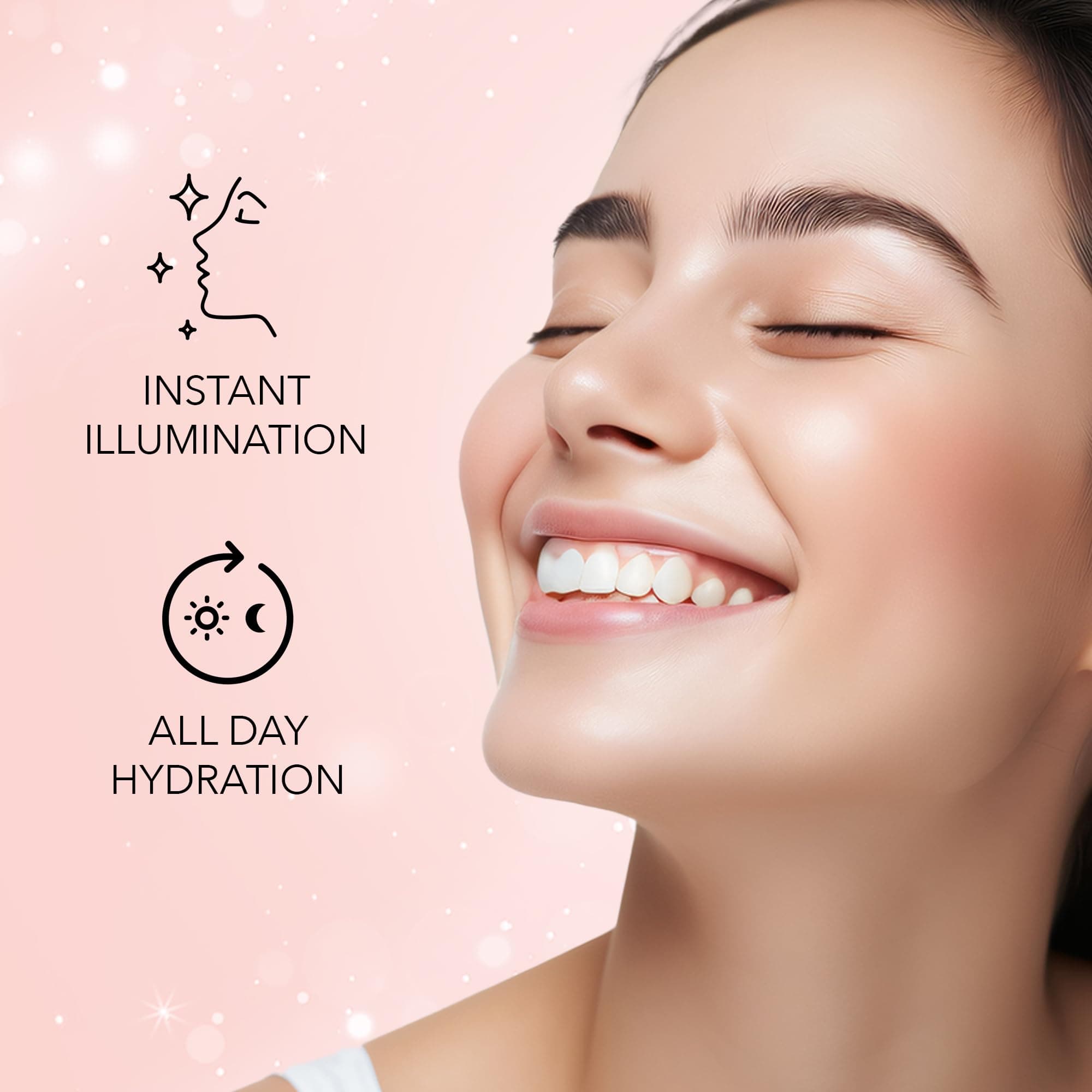 FACESCANADA Rose Glow Kit | Rose Gold Strobe Cream (30ml) + Warm Natural All Day Hydra Matte Mini Foundation (18ml) | Makeup Kit For Women (Combo Pack of 2)