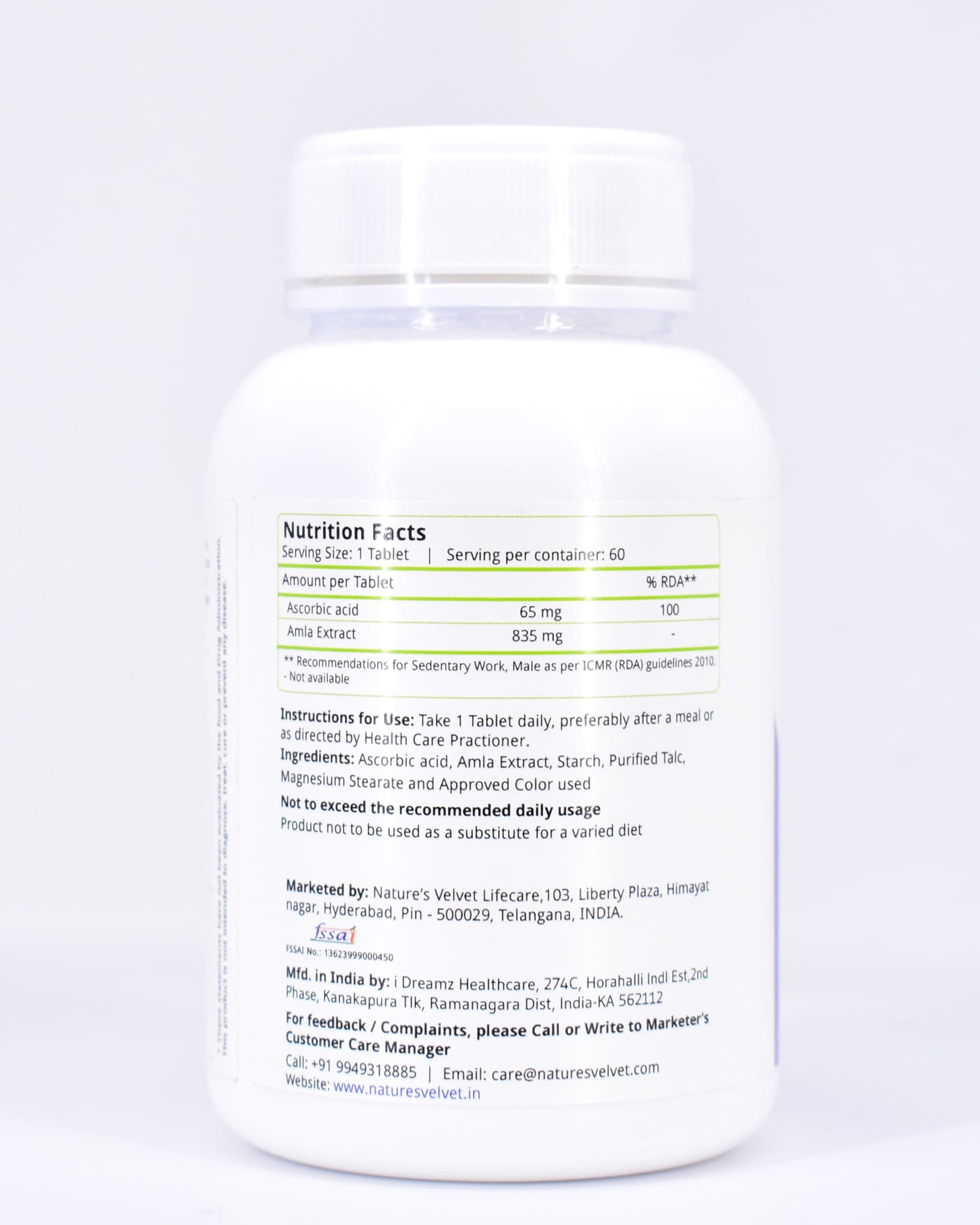 Natures Velvet Lifecare Vitamin C 1000mg