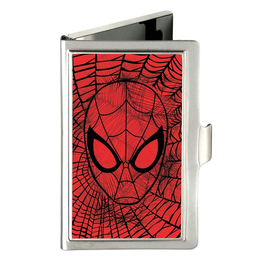 Buckle-Down Men's Business Card Holder-Spider-Man, Multicolor, 3.7" x 2.5"