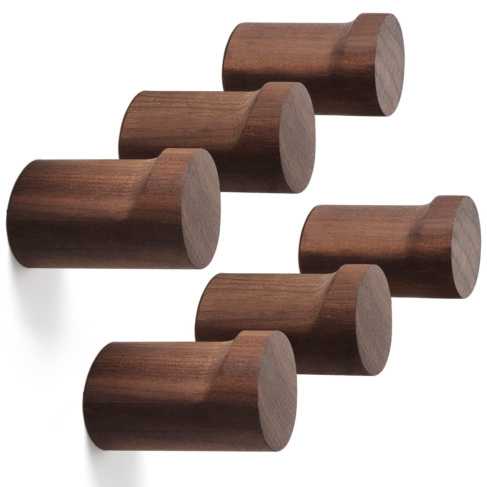 Wood Wall Hooks (Walnut)