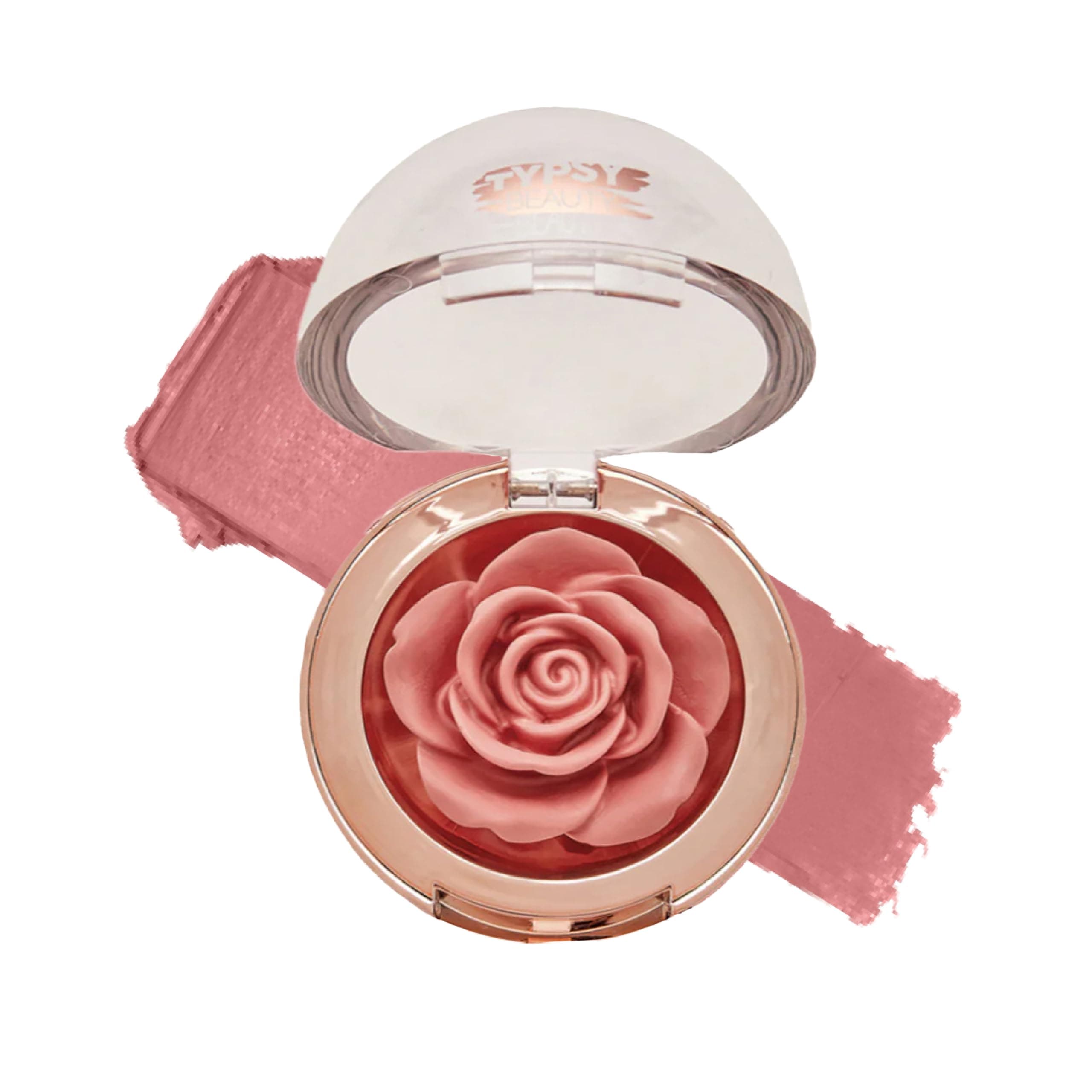 Typsy Beauty Enchanted Garden Rose Blush I 3D Cream Blush I Delicate Desire I Infused with Vitamin E & Carnauba Wax I Cream to Matte Finish on Application I Pale Pink- Mauve I Formulated in Korea 4.8g