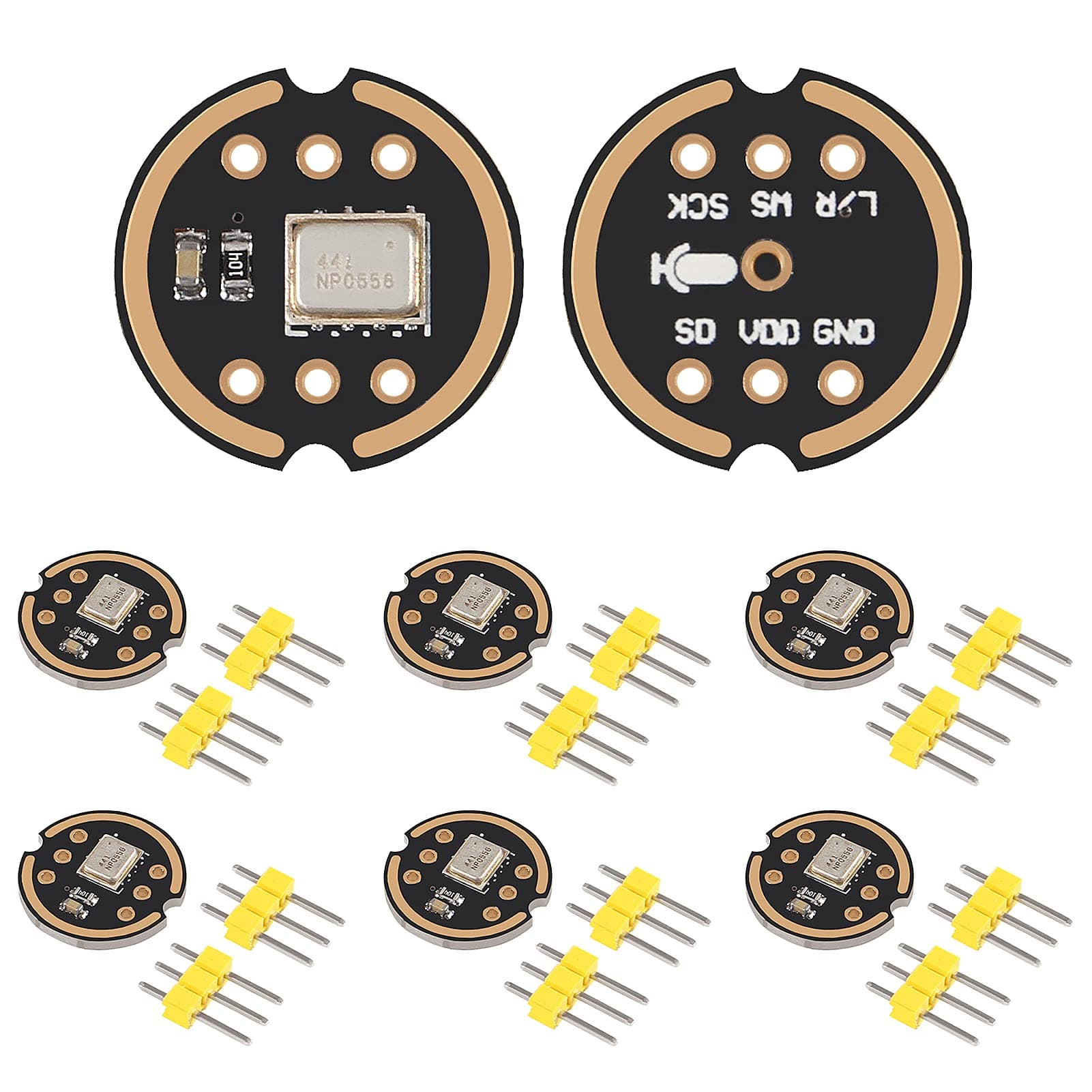 ACEIRMC INMP441 Omnidirectional Microphone I2S Interface Digital Output Sensor Module Supports for ESP32 (6pcs)