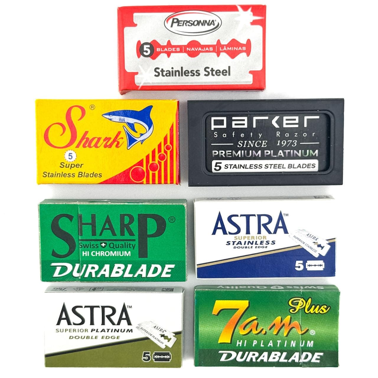Double Edge Safety Razor Blade Variety Pack - 100 Blades!