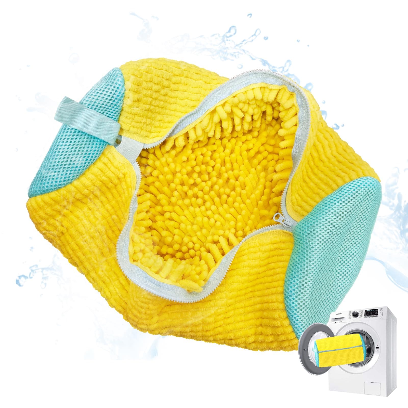 Shoe Washing Machine Bag, Laundry Shoe Bag, Shoe Washing Bag for Washer and Dryer, Shoe Laundry Bags, Yellow, yellow, Fashion